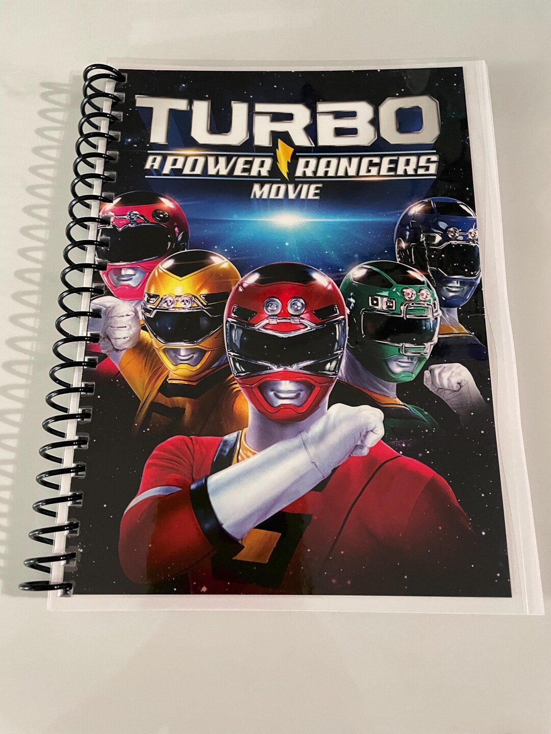 Turbo A Power Rangers Movie DVD Video Upcycled Spiral Bound Notebook ...