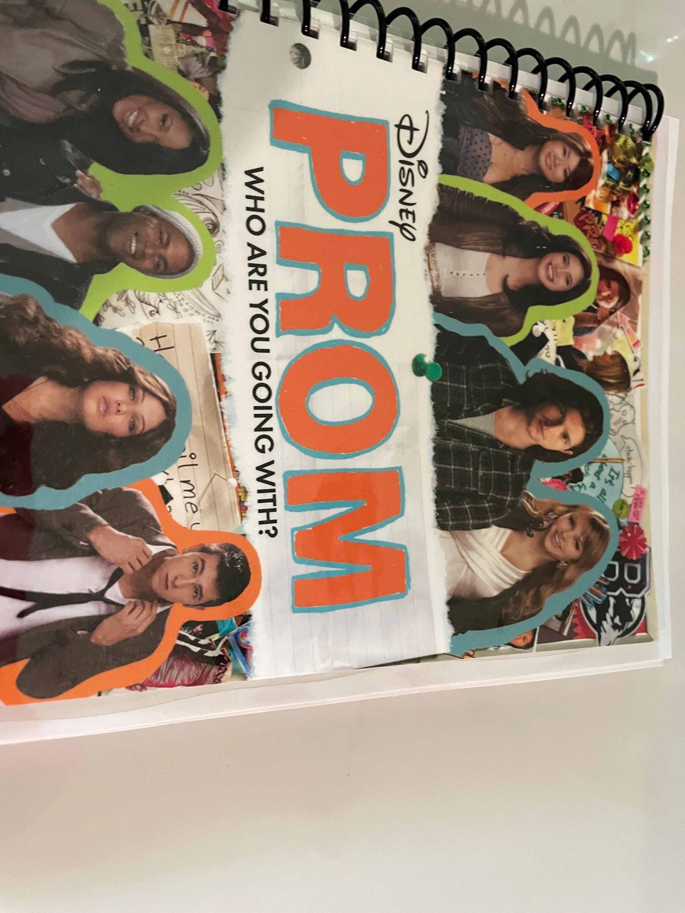 Disney Prom Movie DVD Upcycled Spiral Bound Notebook Journal Notepad ...