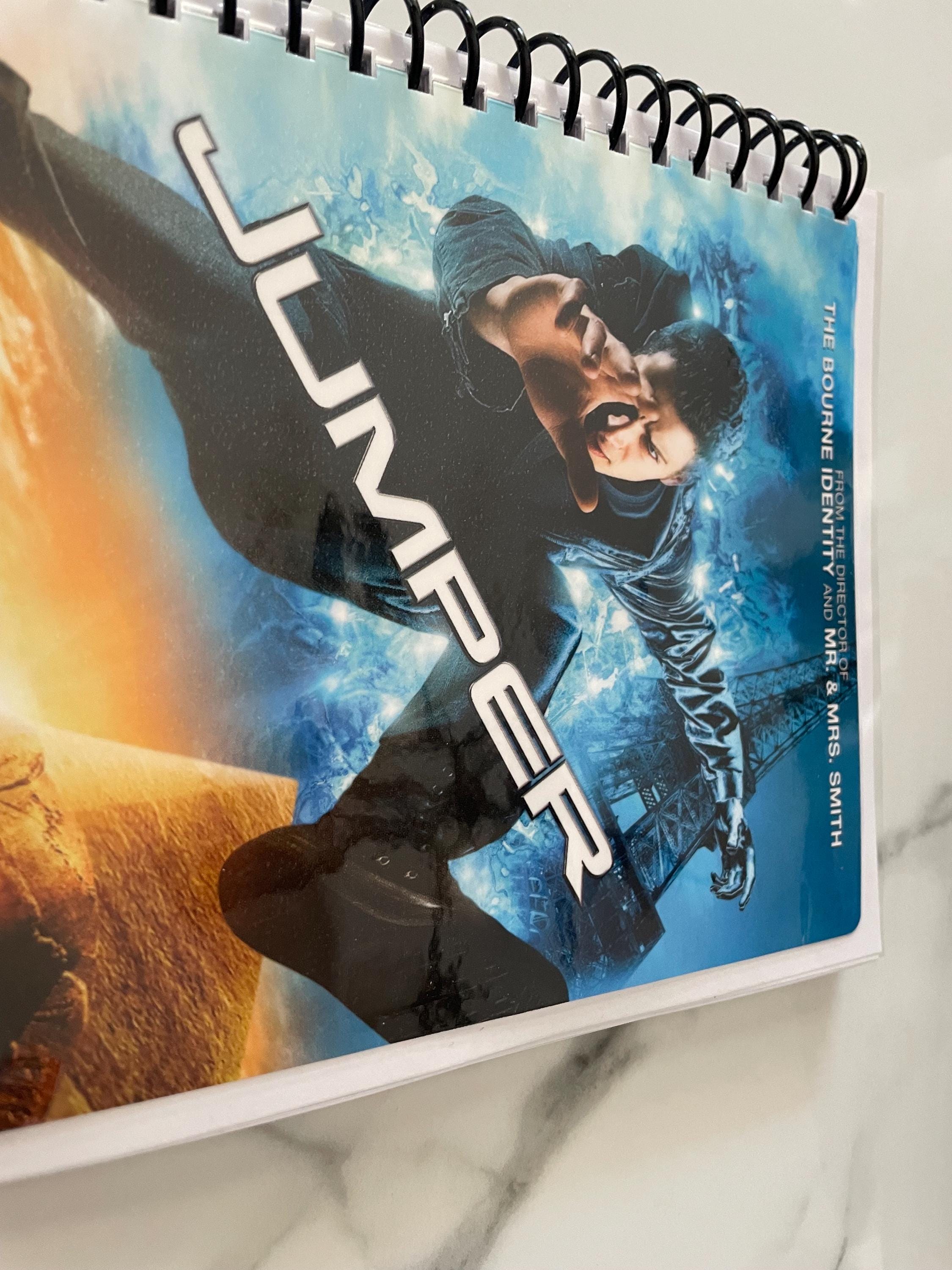 Jumper Movie DVD Video Upcycled Spiral Bound Notebook Journal Notepad ...