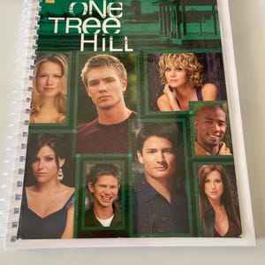 One Tree Hill Season Four earlys 2000s y2k DVD Upcycled Spiral Bound Notebook Vintage TV Show Lucas Nathan Scott