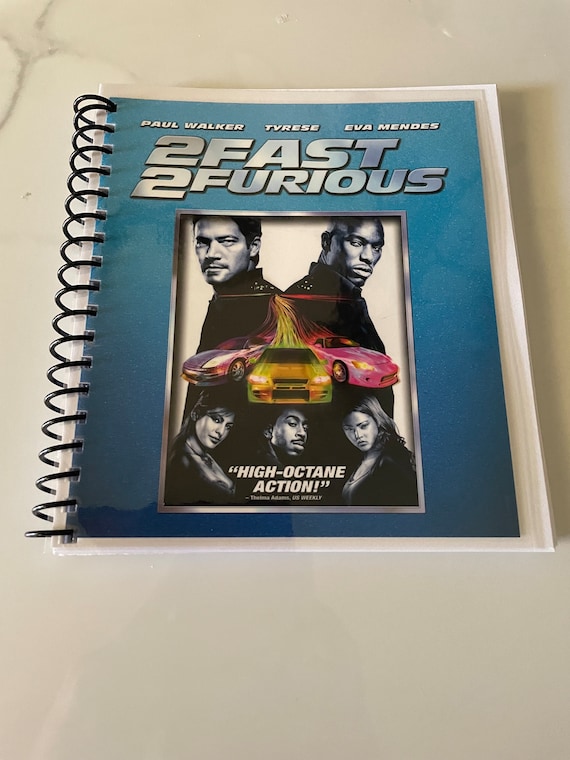 2 Fast 2 Furious Movie Blu Ray DVD Upcycled Spiral Bound
