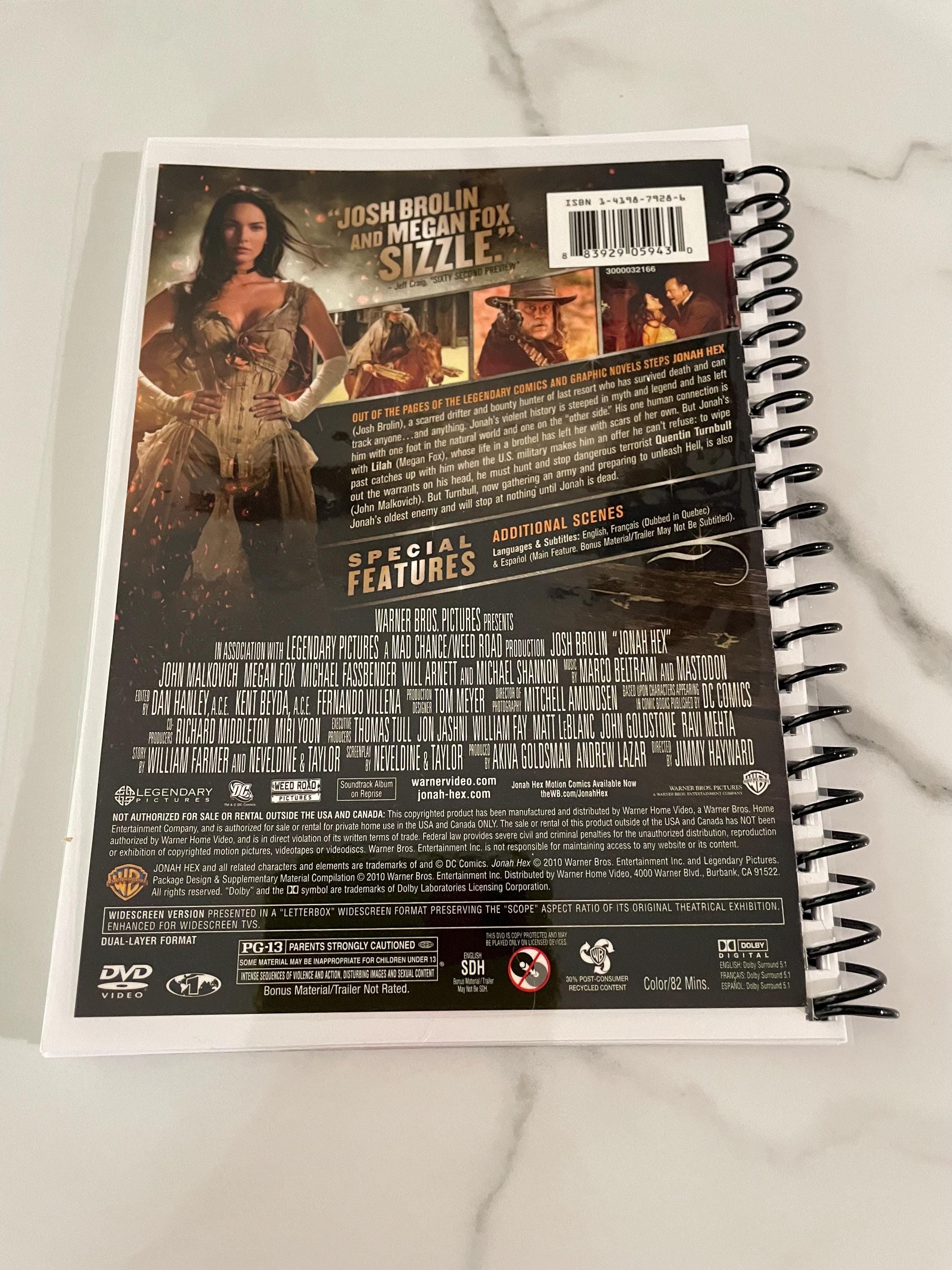 Jonah Hex Movie DVD Upcycled Spiral Bound Notebook Journal Notepad ...