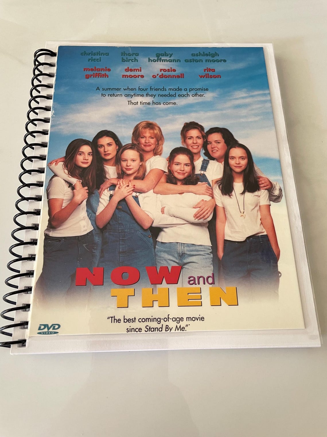 Now and Then Movie DVD Upcycled Spiral Bound Notebook Notepad Journal ...