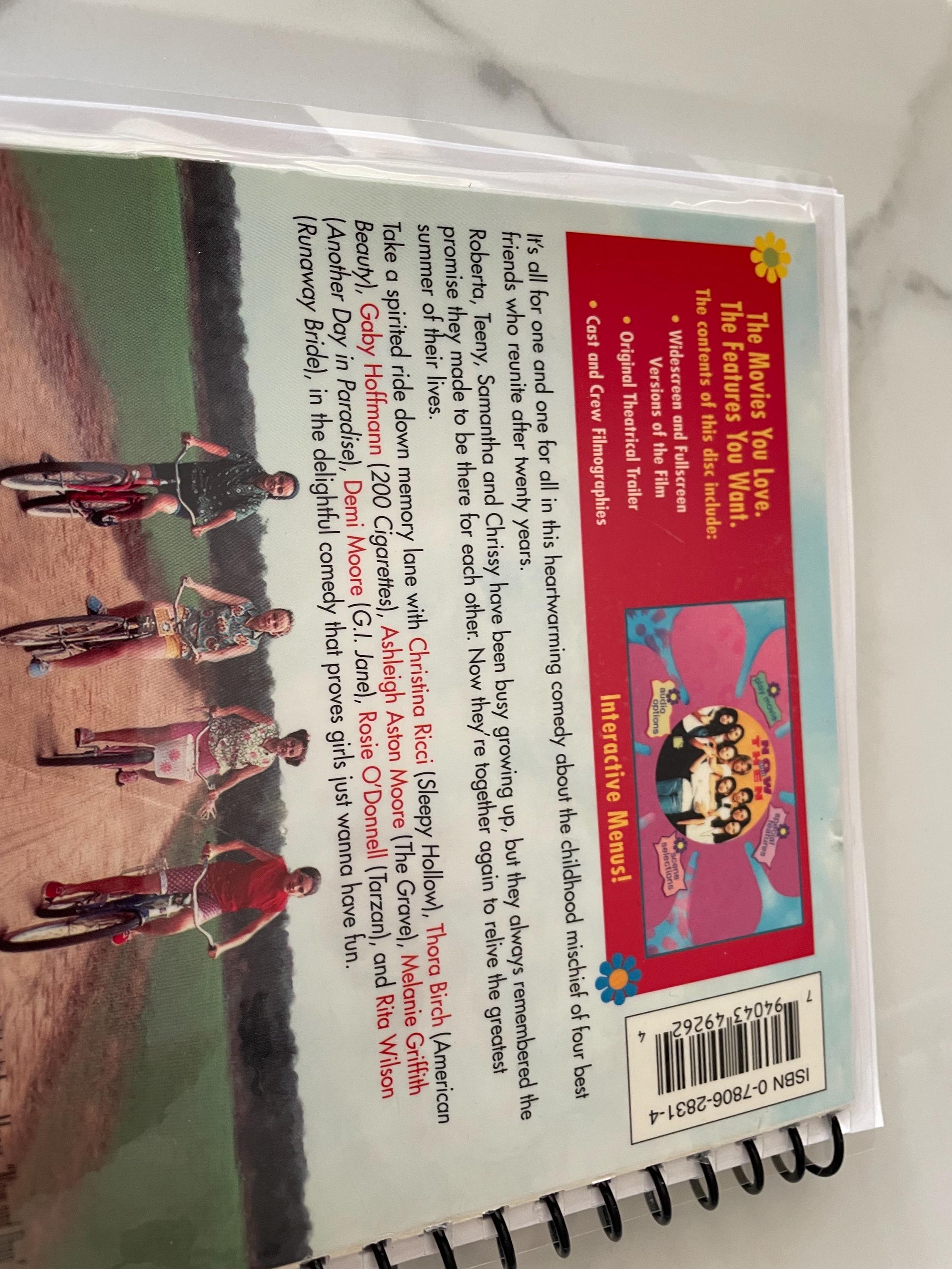 Now and Then Movie DVD Upcycled Spiral Bound Notebook Notepad Journal ...