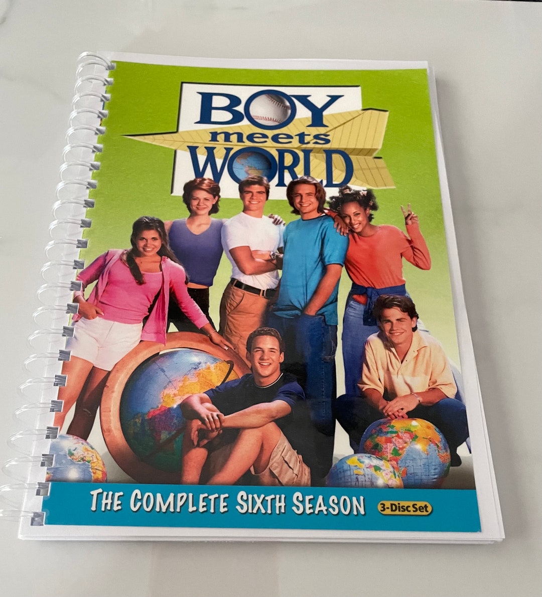 Boy Meets World TV Show 90s DVD Upcycled Spiral Bound Notebook Journal ...