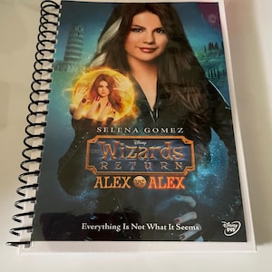 Disney Channels The Wizards Return Alex vs Alex Movie TV Show DVD Upcycled Spiral Bound Notebook Gift Ideas Selena Gomez Wizards of Waverly