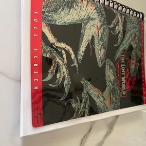Jurassic Park the Lost World Movie DVD Video Upcycled Spiral Bound ...