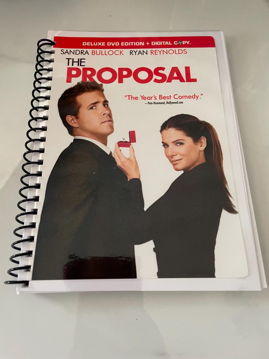 The Proposal Movie DVD Upcycled Spiral Bound Notebook Journal Notepad ...