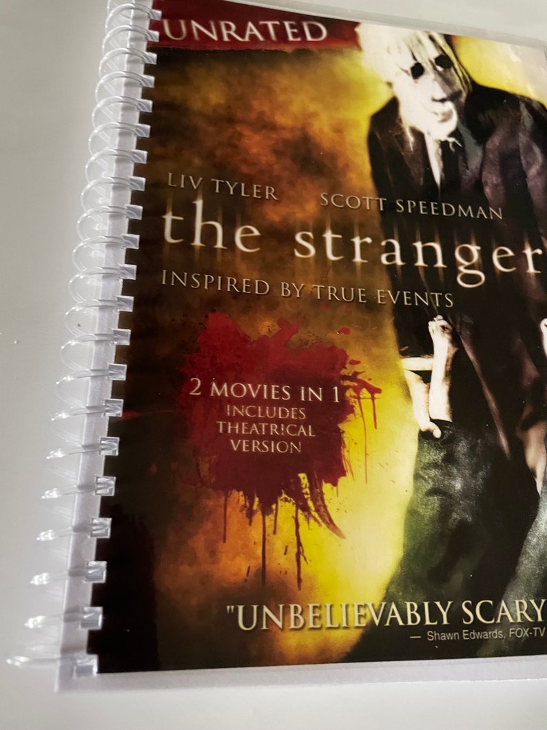 The Strangers Movie DVD Upcycled Spiral Bound Notebook Journal Notepad ...