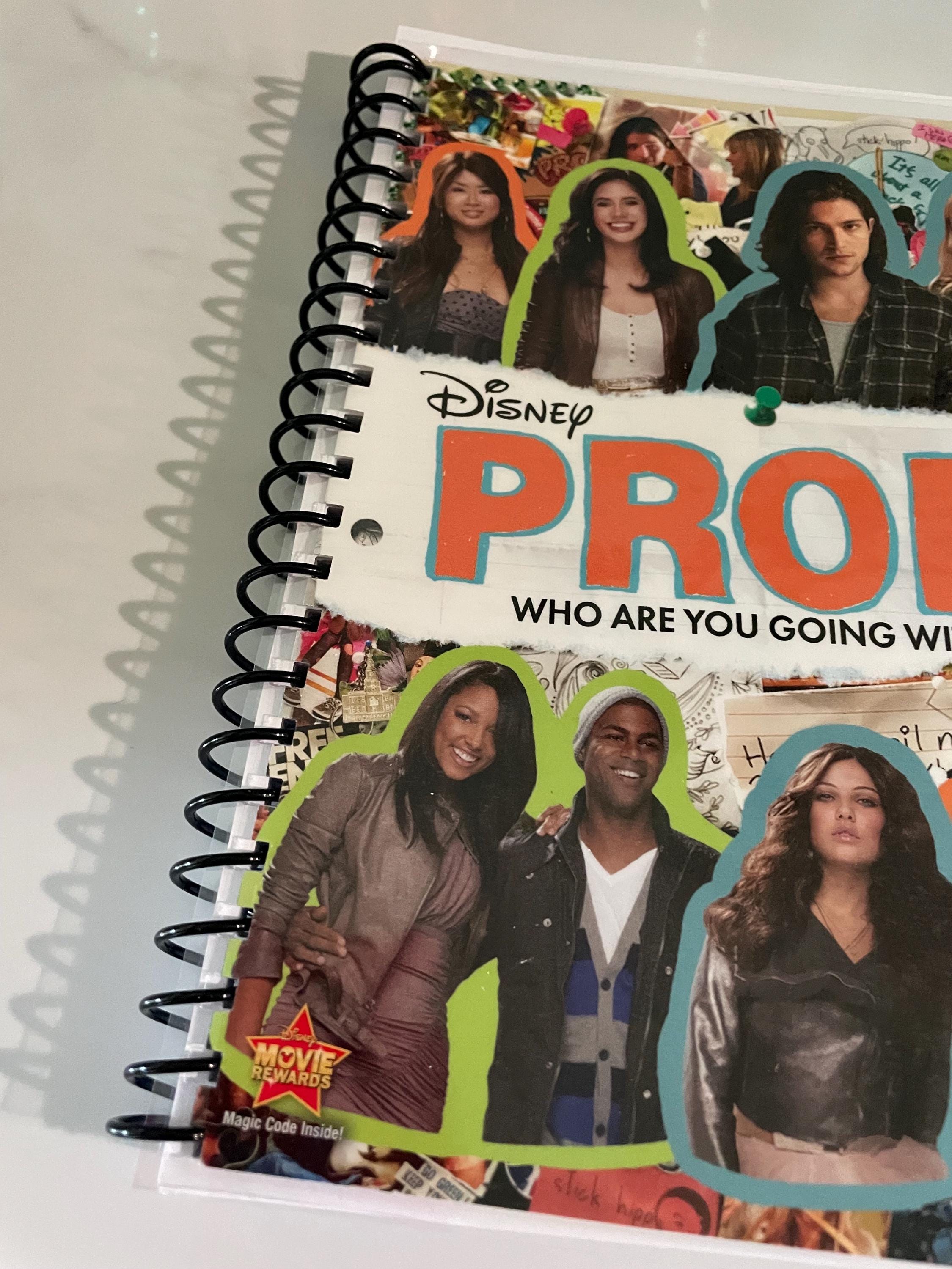Disney Prom Movie DVD Upcycled Spiral Bound Notebook Journal Notepad ...