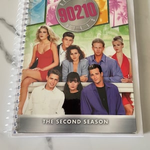 Beverly Hills 90210 Season 2 DVD Upcycled Spiral Bound Notebook Vintage TV Show