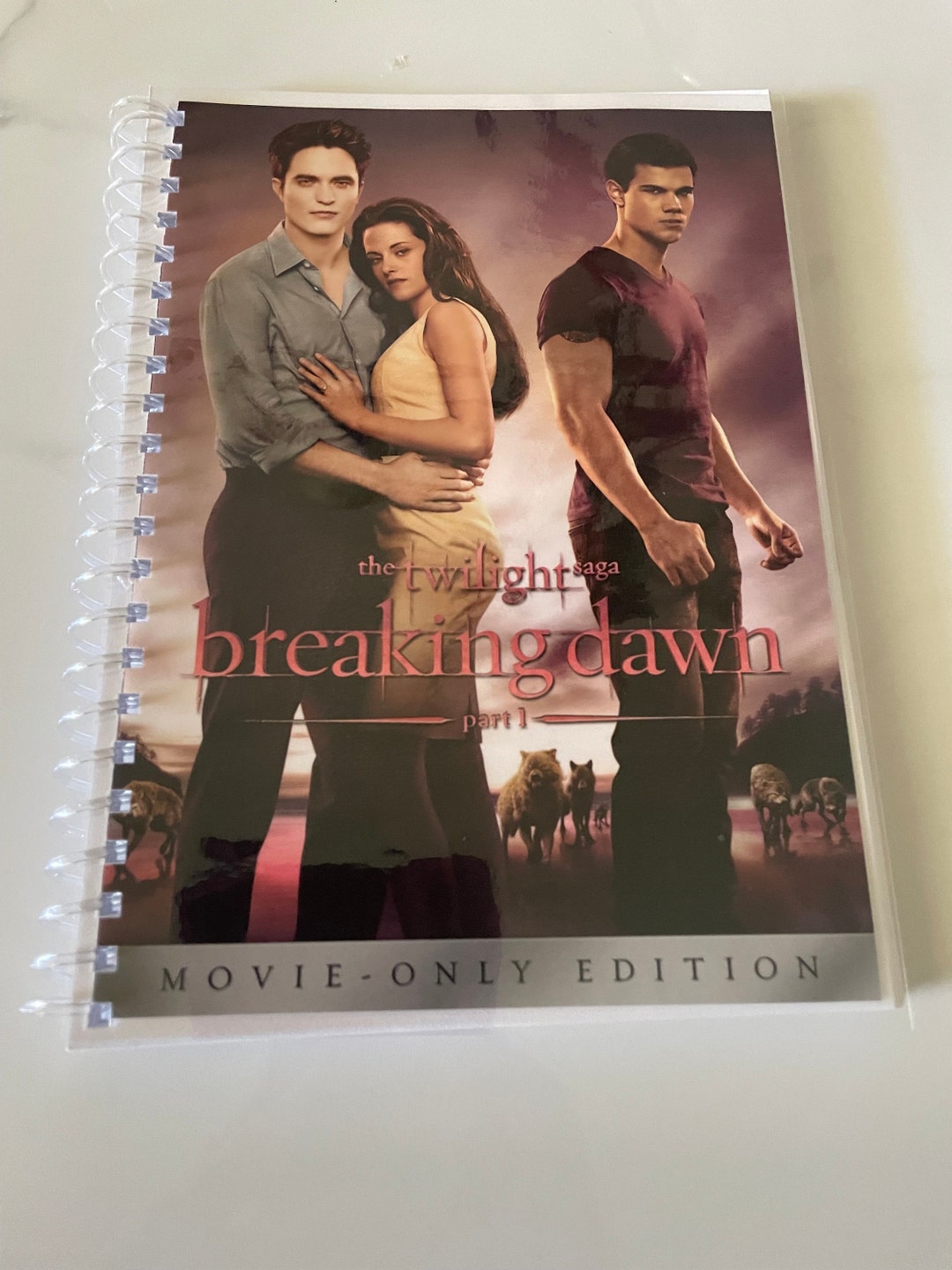 Twilight Breaking Dawn Part One Movie DVD Upcycled Spiral Bound