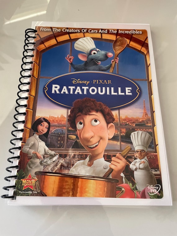 Disney Pixar Ratatouille Movie DVD Upcycled Spiral Bound Notebook