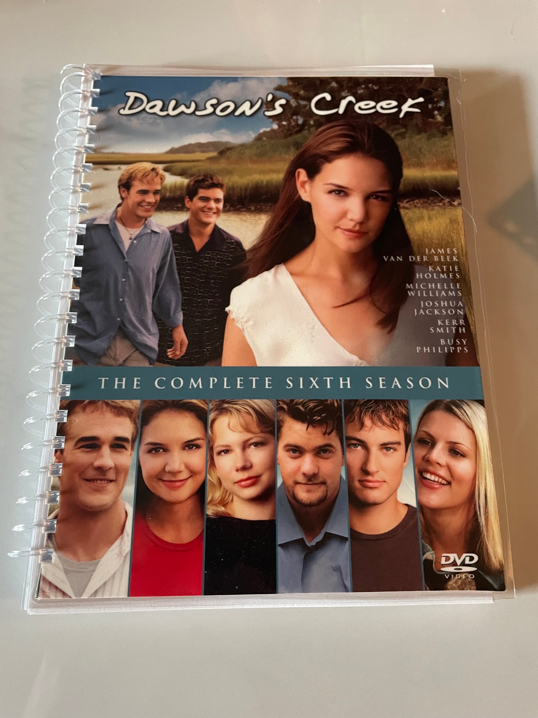 Dawson's Creek Season 6 90s DVD Upcycled Spiral Bound