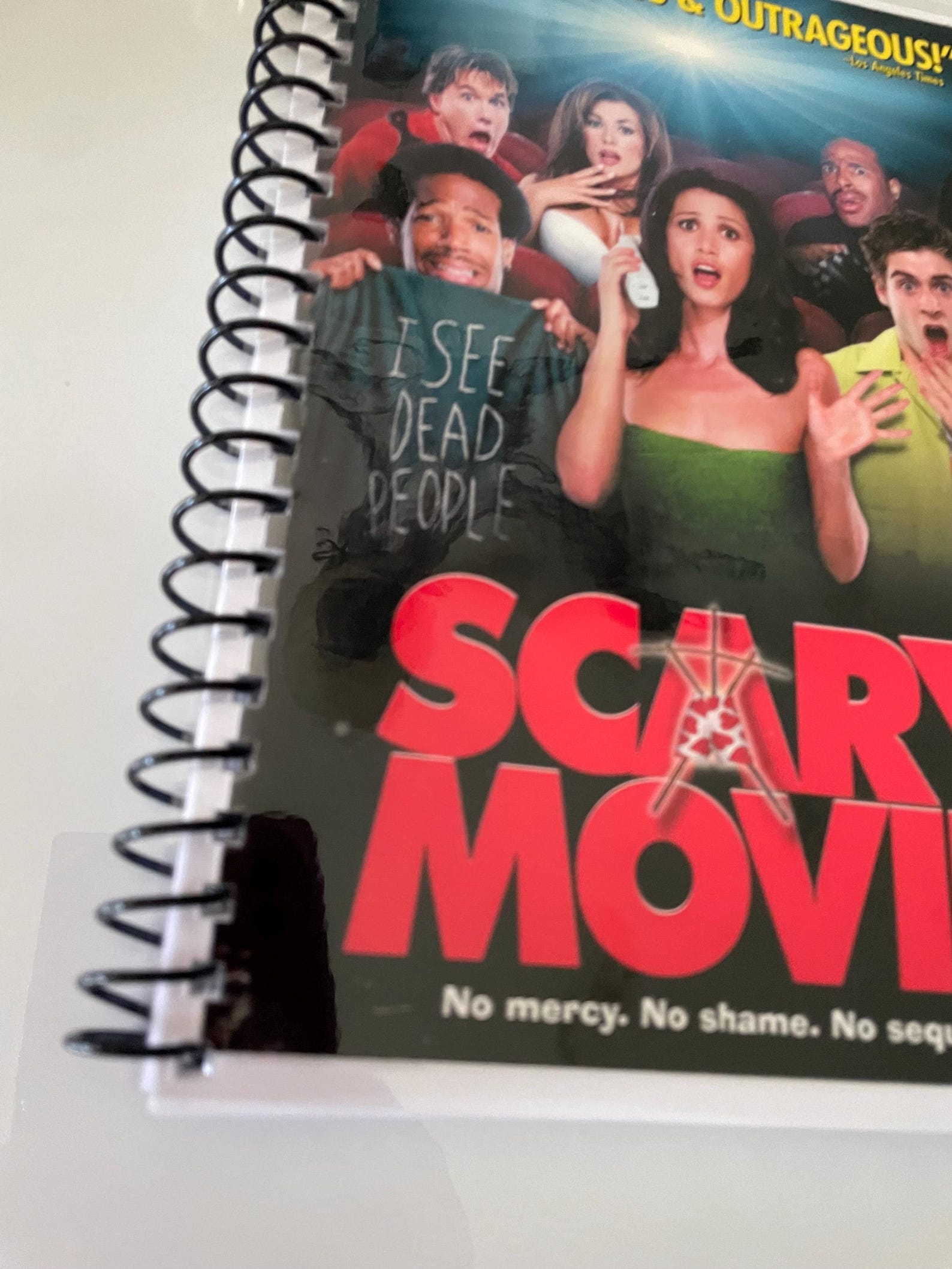 Scary Movie Movie DVD Upcycled Spiral Bound Notebook Journal Notepad ...