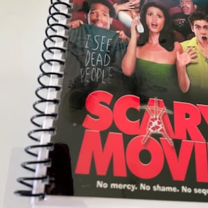 Scary Movie Movie DVD Upcycled Spiral Bound Notebook Journal Notepad ...