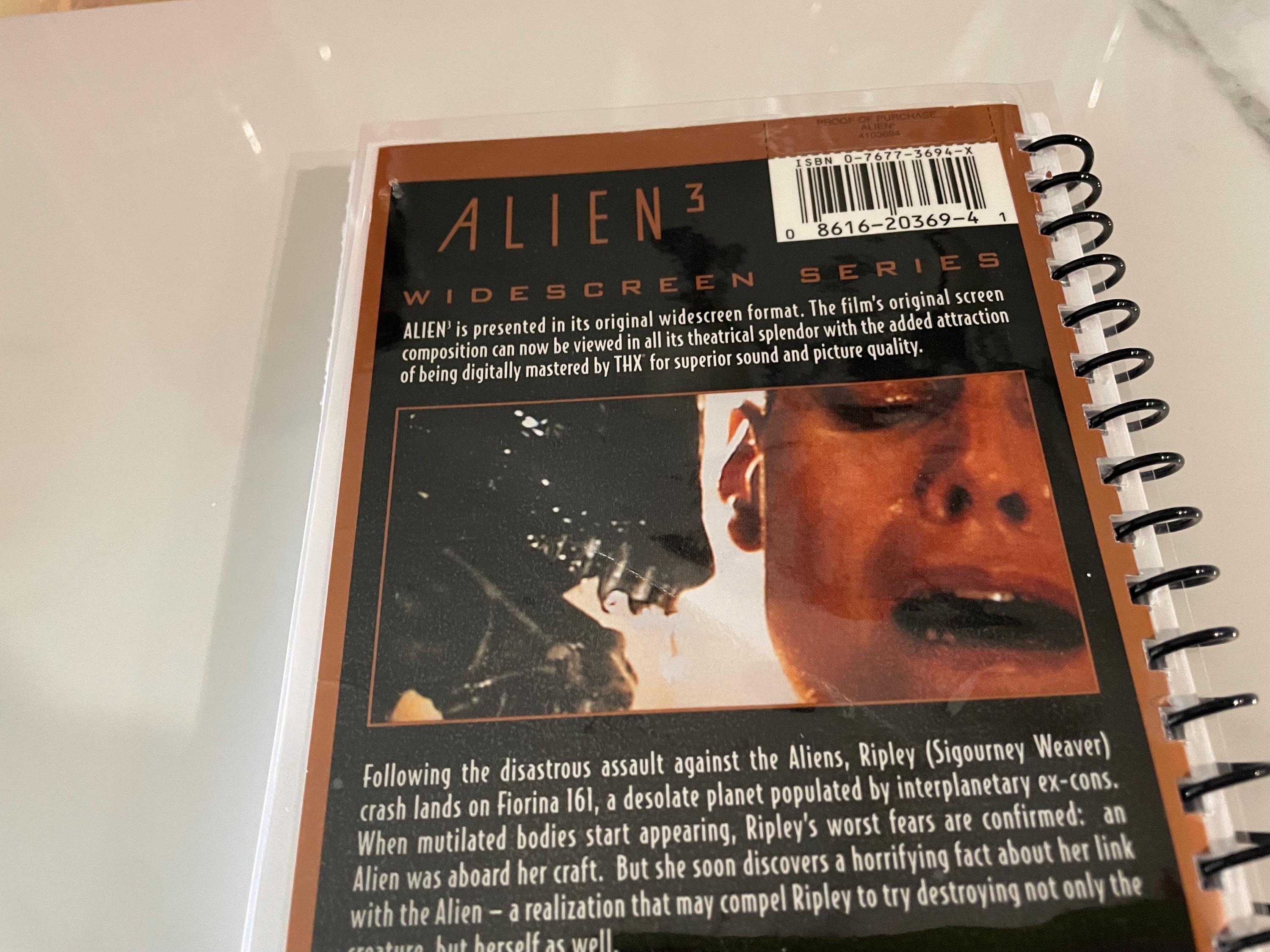 90s Alien 3 Movie VHS Upcycled Spiral Bound Notebook Notepad Journal ...