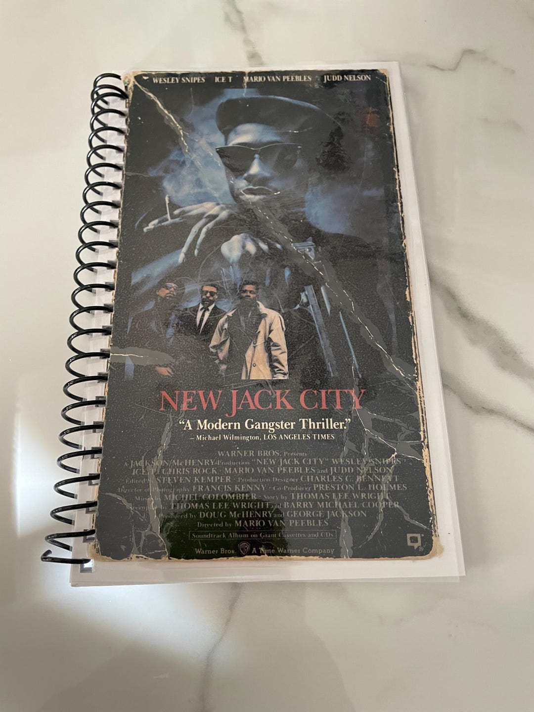 90s New Jack City Movie VHS Upcycled Spiral Bound Notebook Notepad ...