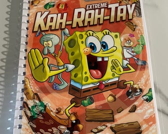 SpongeBob Squarepants Extreme Kah-rah-tay TV Show DVD Quaderno a spirale riciclato Idee regalo vintage per le feste Squidward Patrick Star