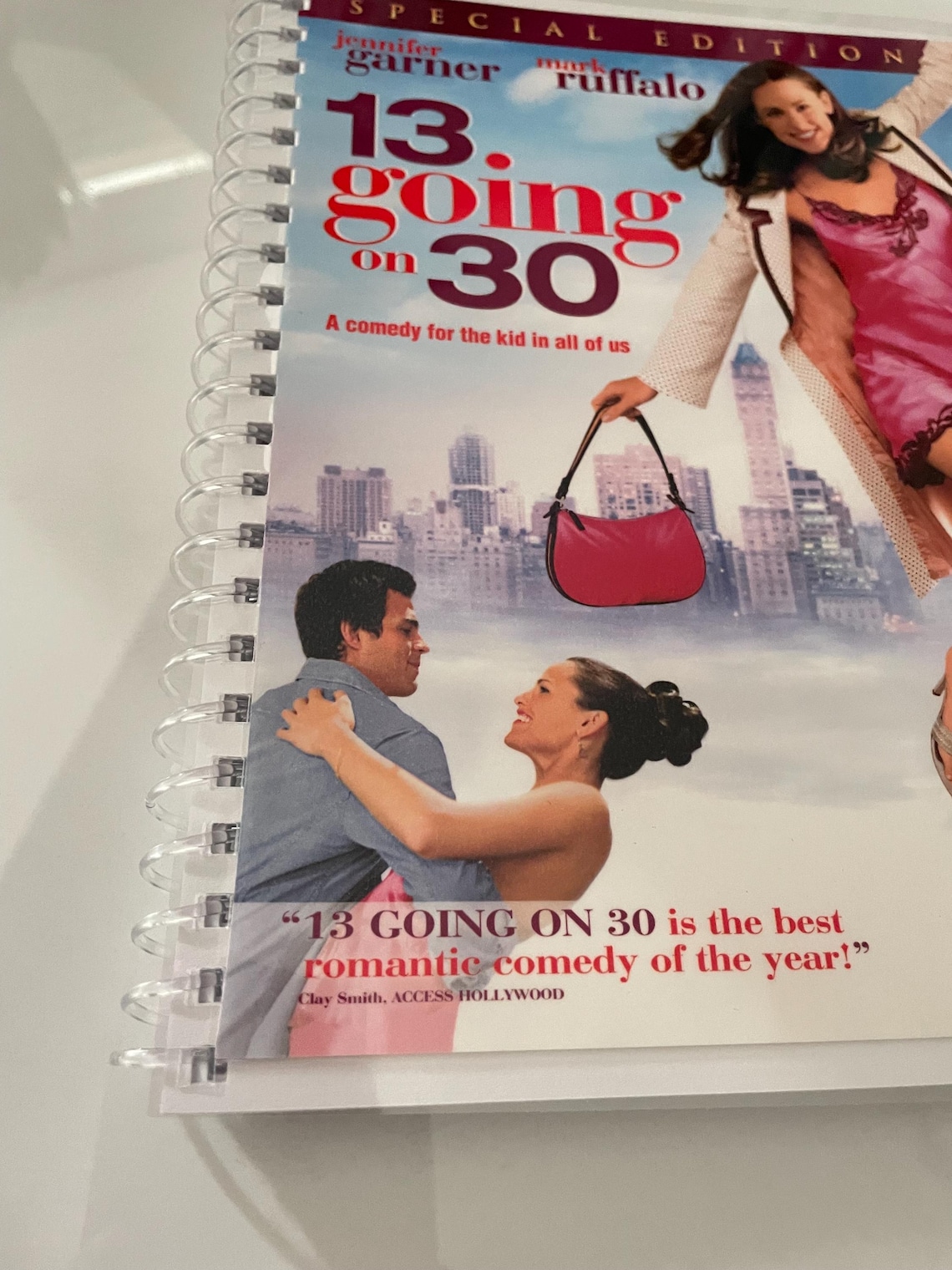 13 Going on 30 Movie DVD Upcycled Spiral Bound Notebook Notepad Journal ...