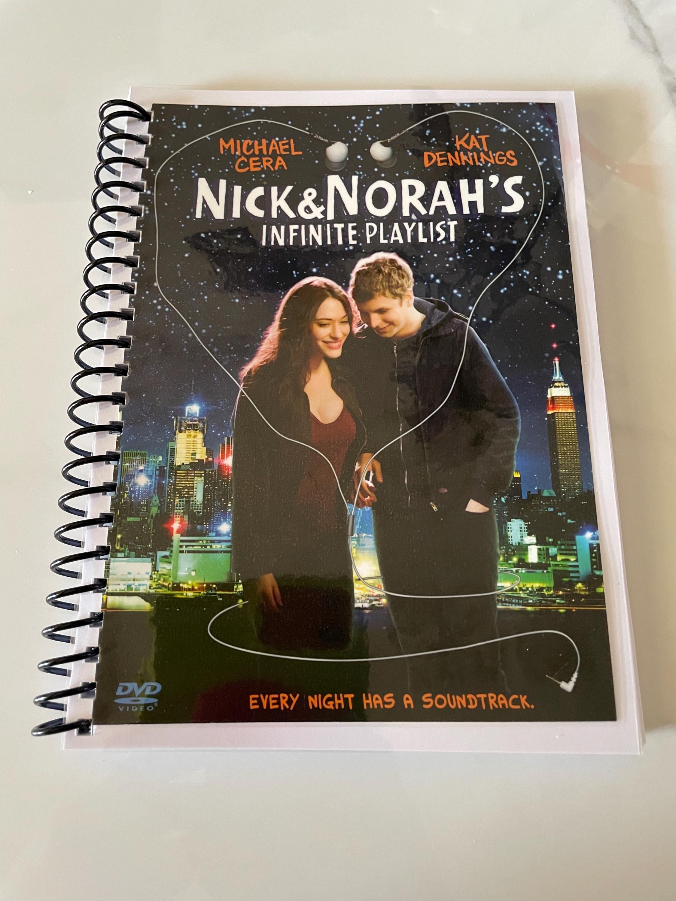 Nick and Norah's Infinite Playlist Movie DVD Upcycled Spiral Bound