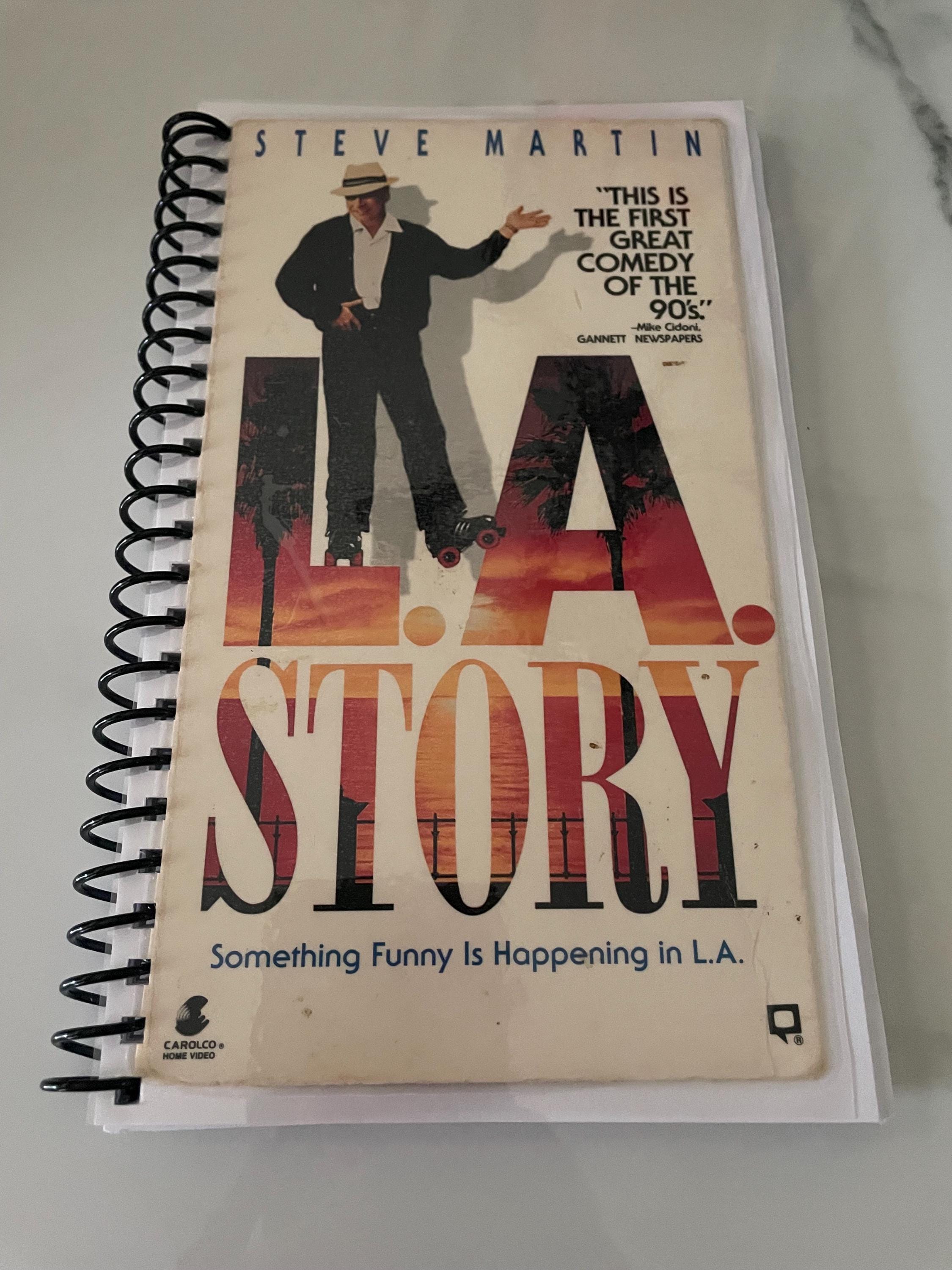 LA Story Movie VHS Upcycled Spiral Bound Notebook Notepad Journal ...