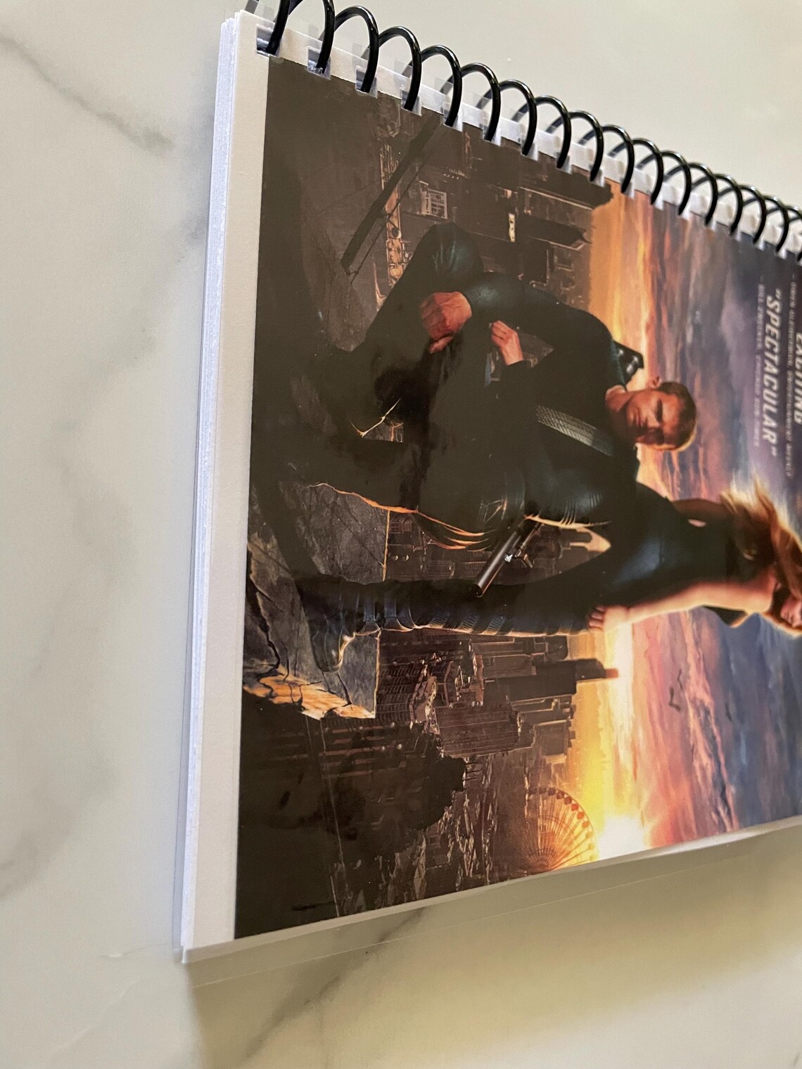 Divergent Movie DVD Upcycled Spiral Bound Notebook Journal Notepad ...