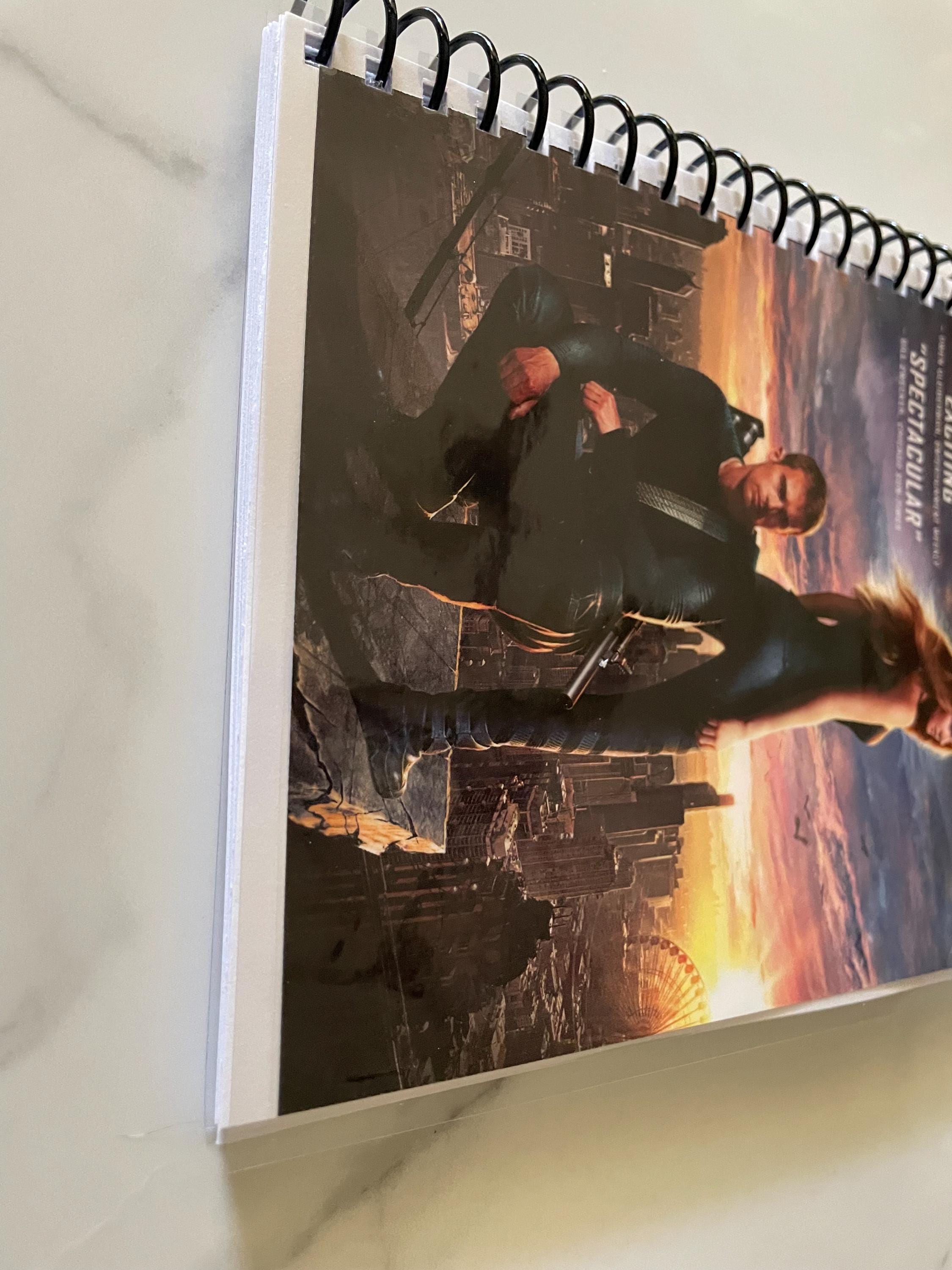Divergent Movie DVD Upcycled Spiral Bound Notebook Journal Notepad ...