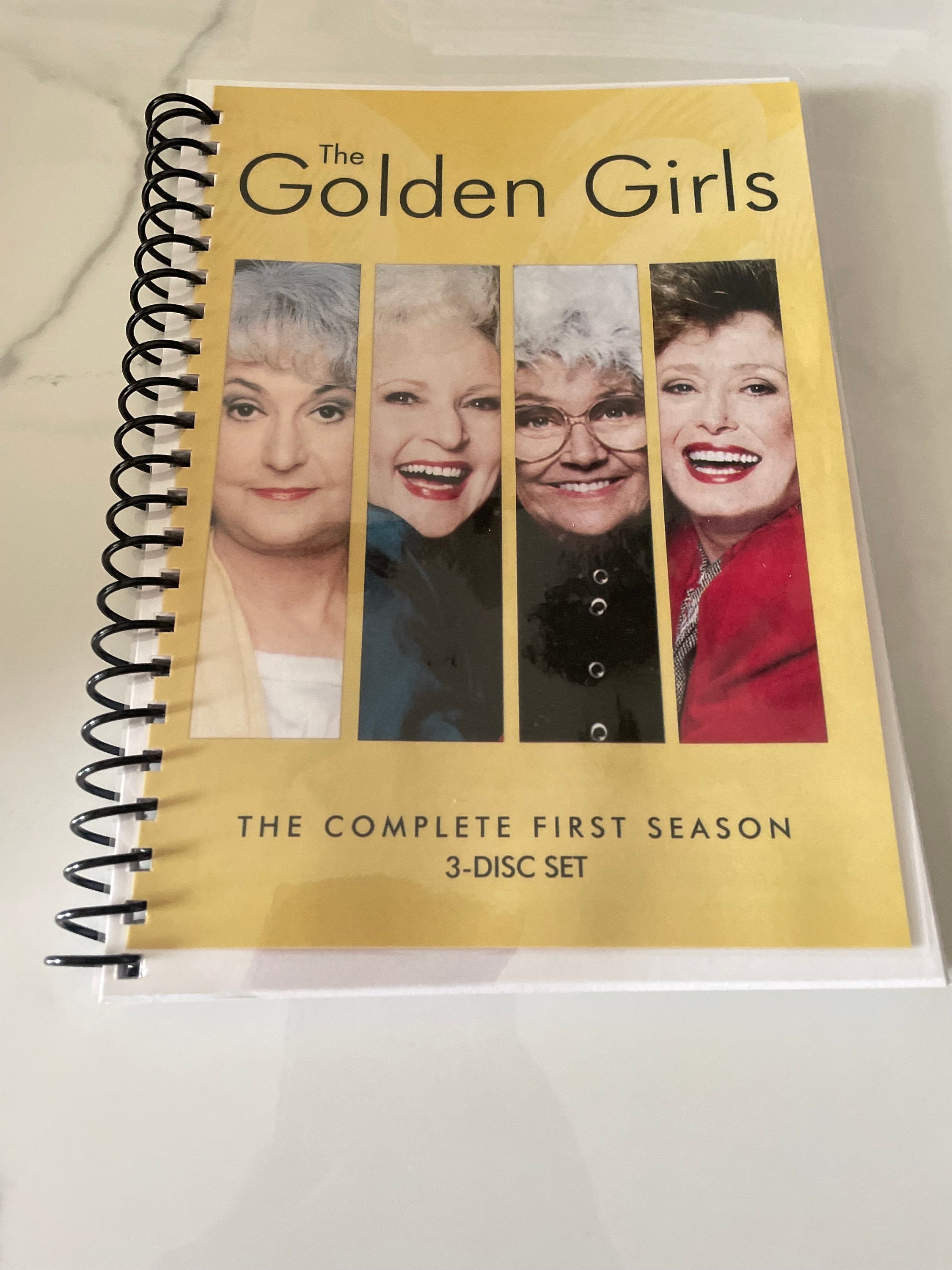 Golden Girls Season 1 TV Show DVD Upcycled Spiral Bound