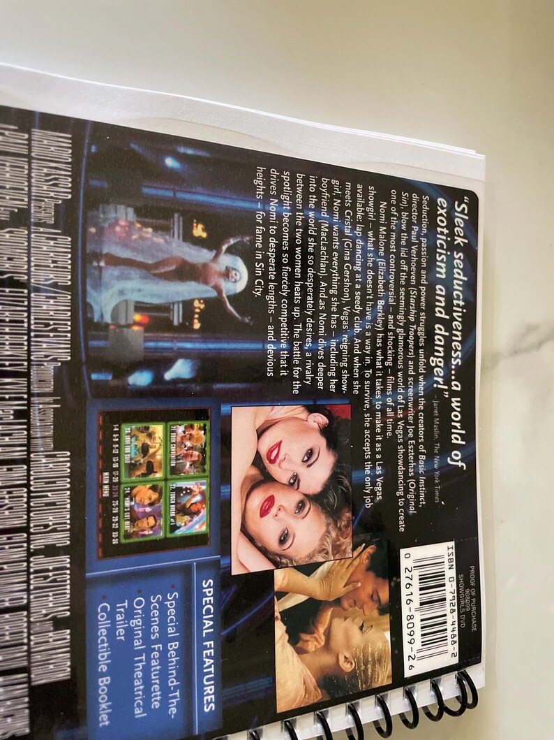 Show Girls Movie DVD Upcycled Spiral Bound Notebook Journal Notepad ...