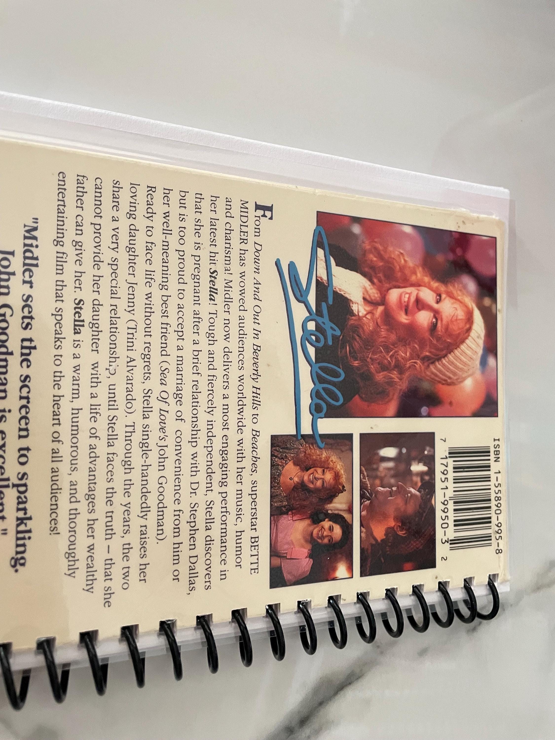 Stella Movie VHS Upcycled Spiral Bound Notebook Notepad Journal Vintage ...