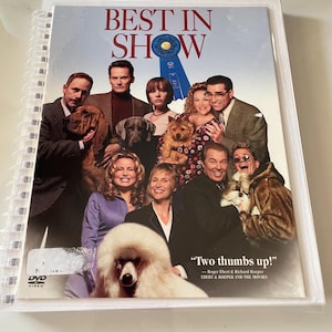 Best in Show Movie 90s DVD Upcycled Spiral Bound Notebook Journal Notepad Nostalgia  Vintage Unique Gift Idea Jennifer Coolidge Parker Posey