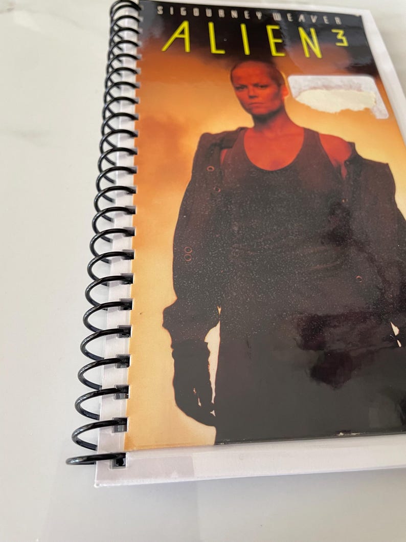 90s Alien 3 Movie VHS Video Upcycled Spiral Bound Notebook Notepad ...