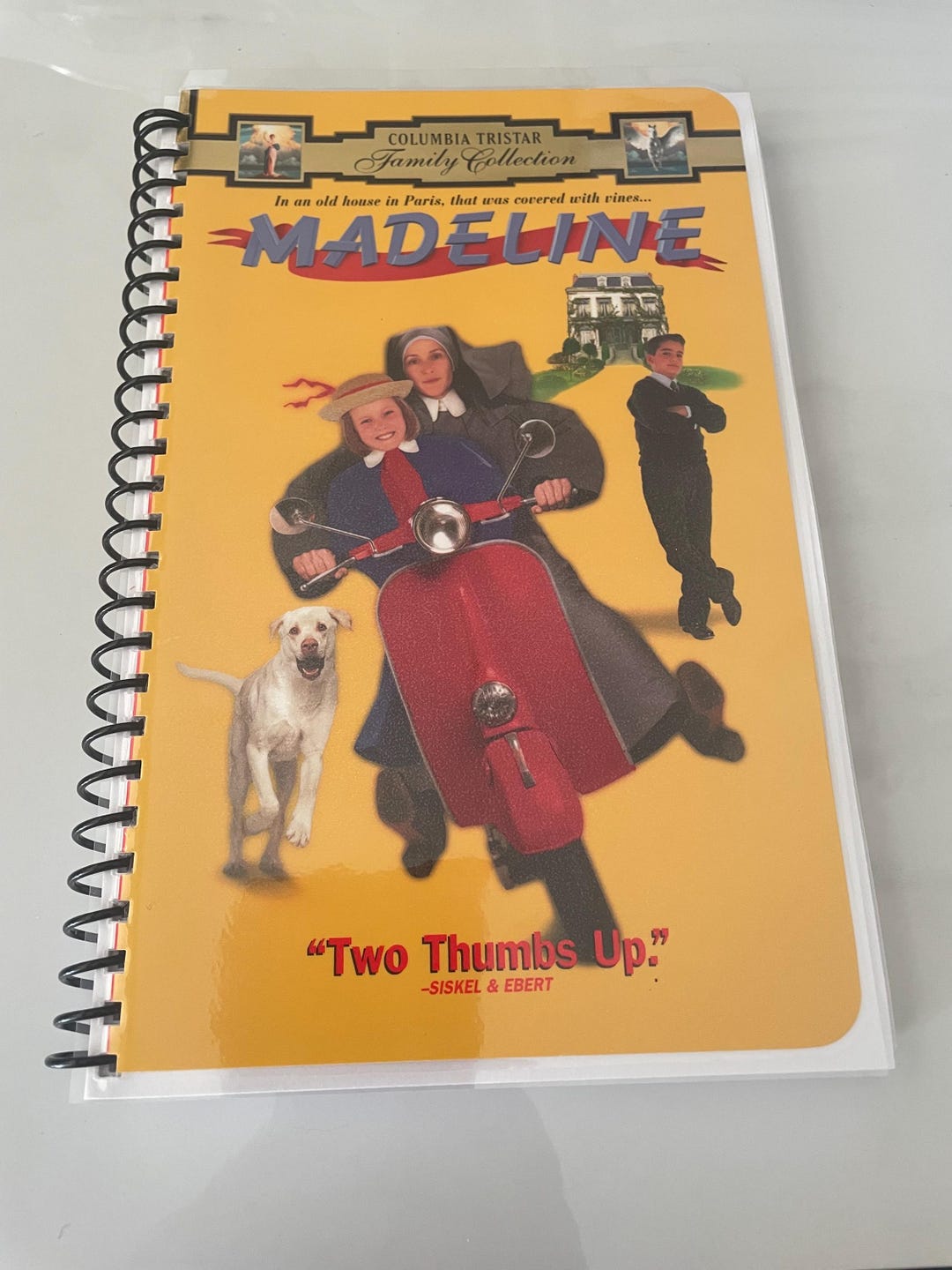90s Madeline Movie Video VHS Upcycled Spiral Bound Notebook Journal ...