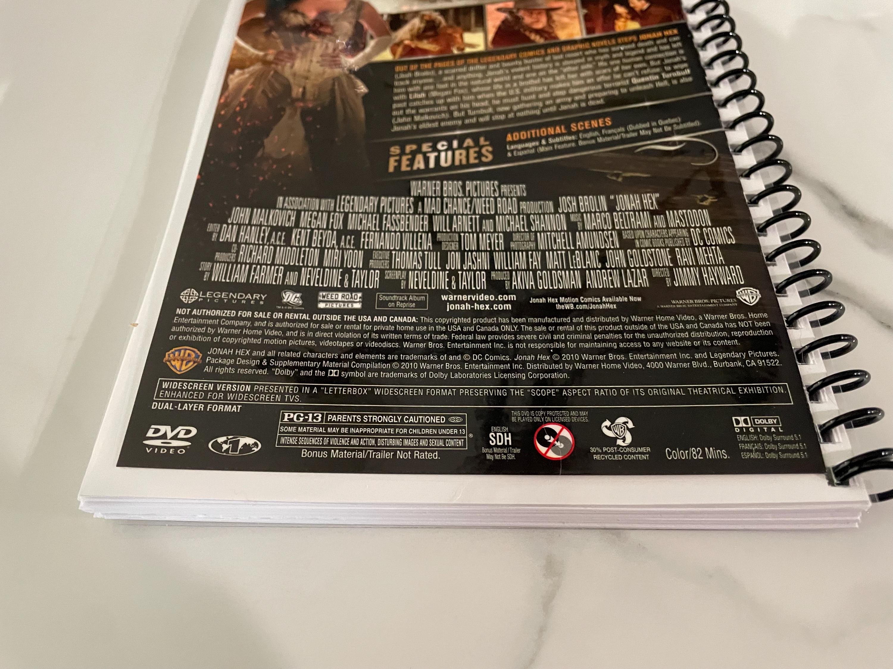 Jonah Hex Movie DVD Upcycled Spiral Bound Notebook Journal Notepad ...