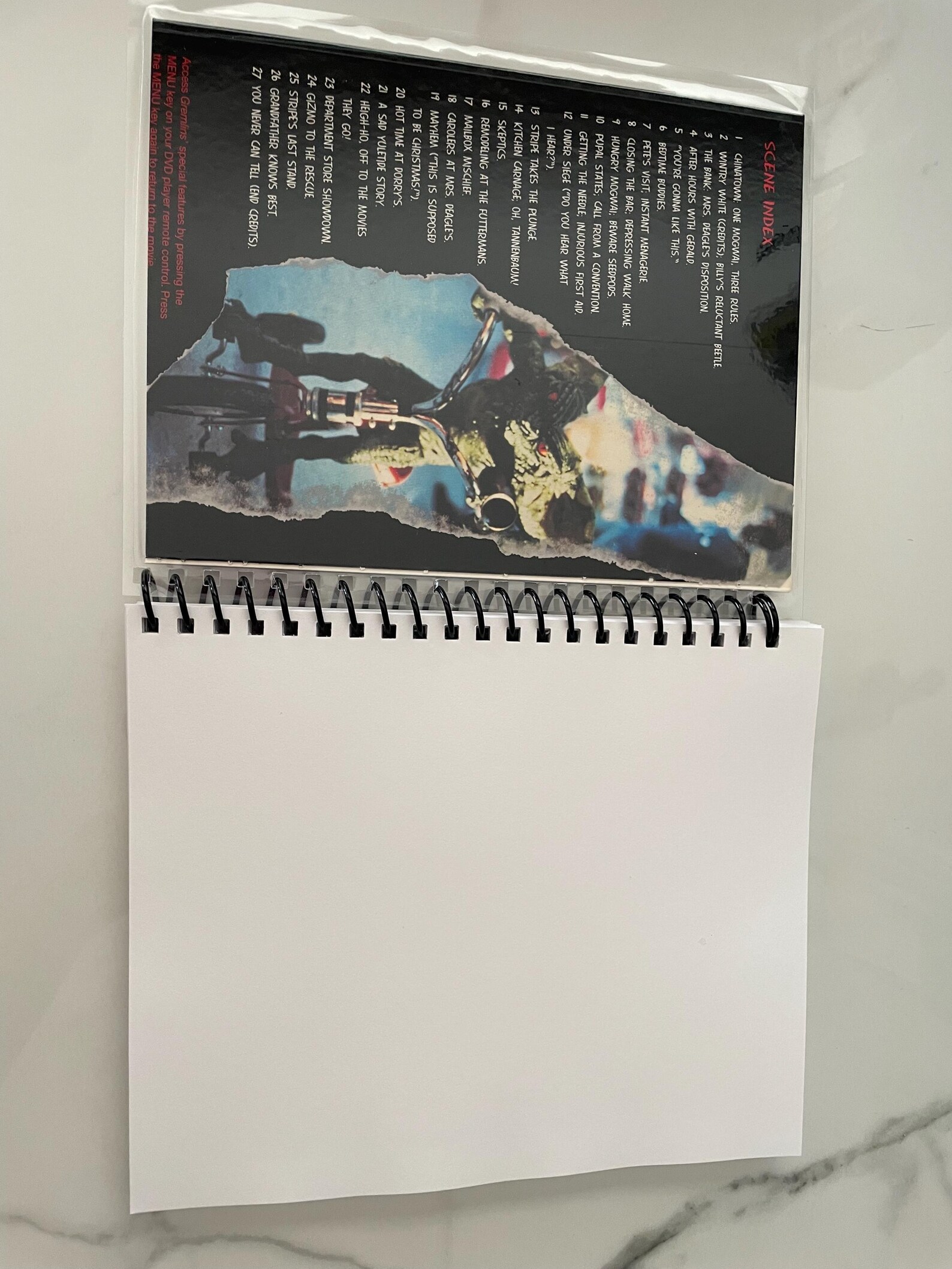 Gremlins Movie DVD Upcycled Spiral Bound Notebook Notepad Journal ...