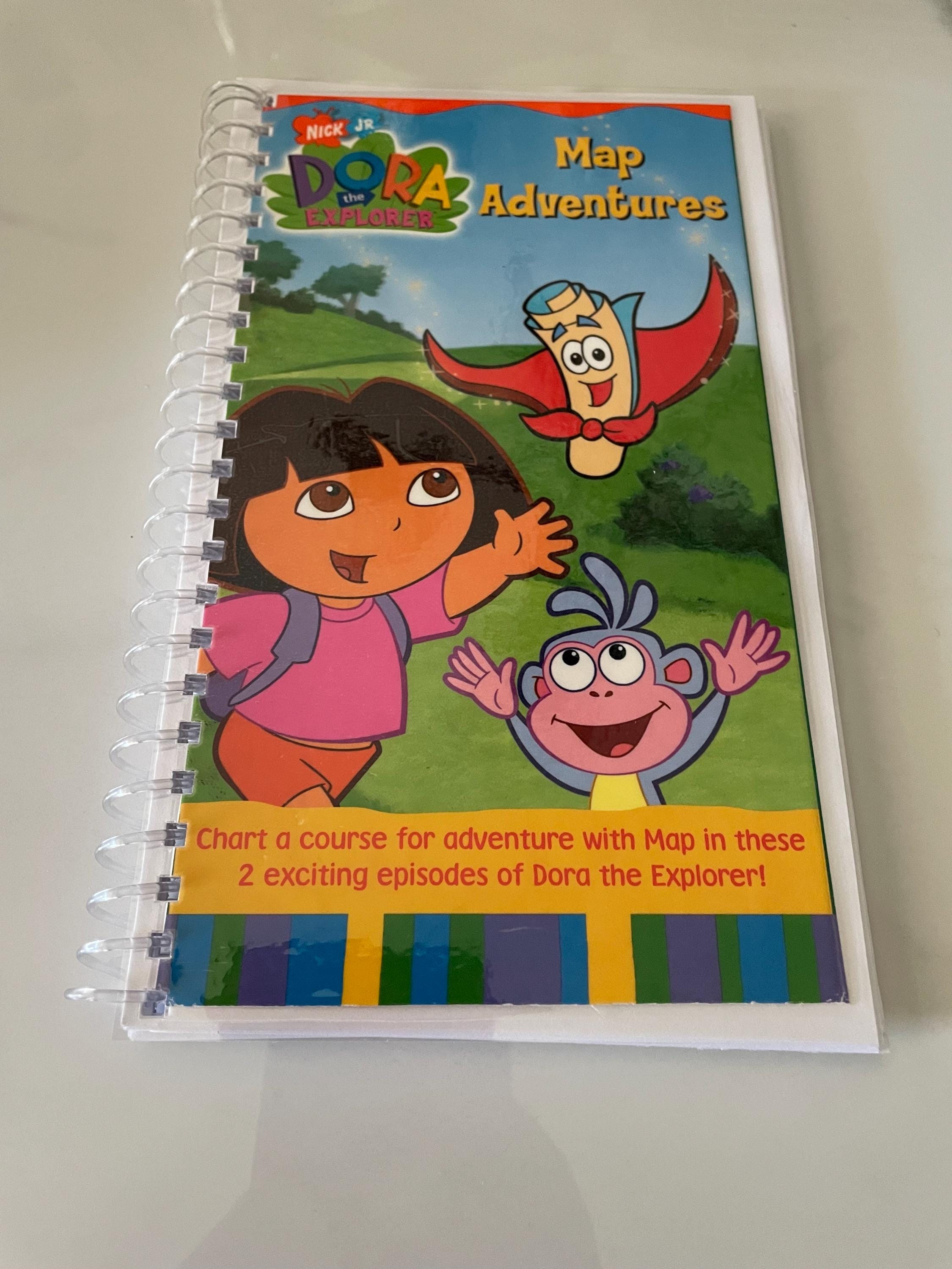 Vintage Dora The Explorer Hat - Nick Jr. - White‎ With Pattern - RARE! Y2K Nick Jr. Dora The Explorer & Boots Blanket 2002 main image 4