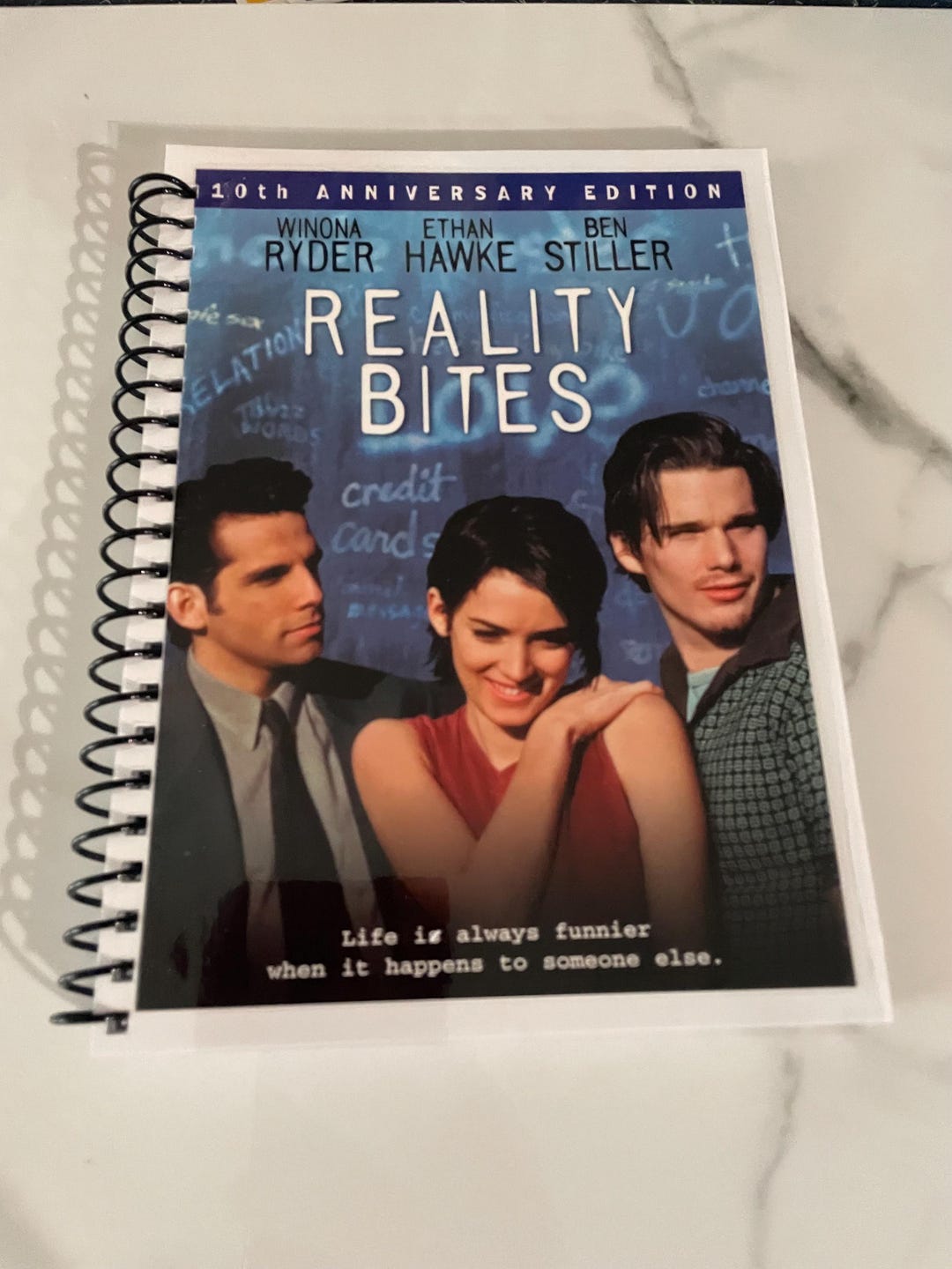 Reality Bites Movie DVD Upcycled Spiral Bound Notebook Notepad Journal ...