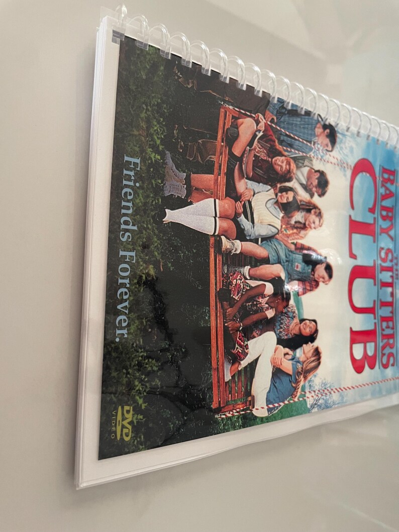 The Babysitters Club Movie 90s DVD Upcycled Spiral Bound Notebook ...