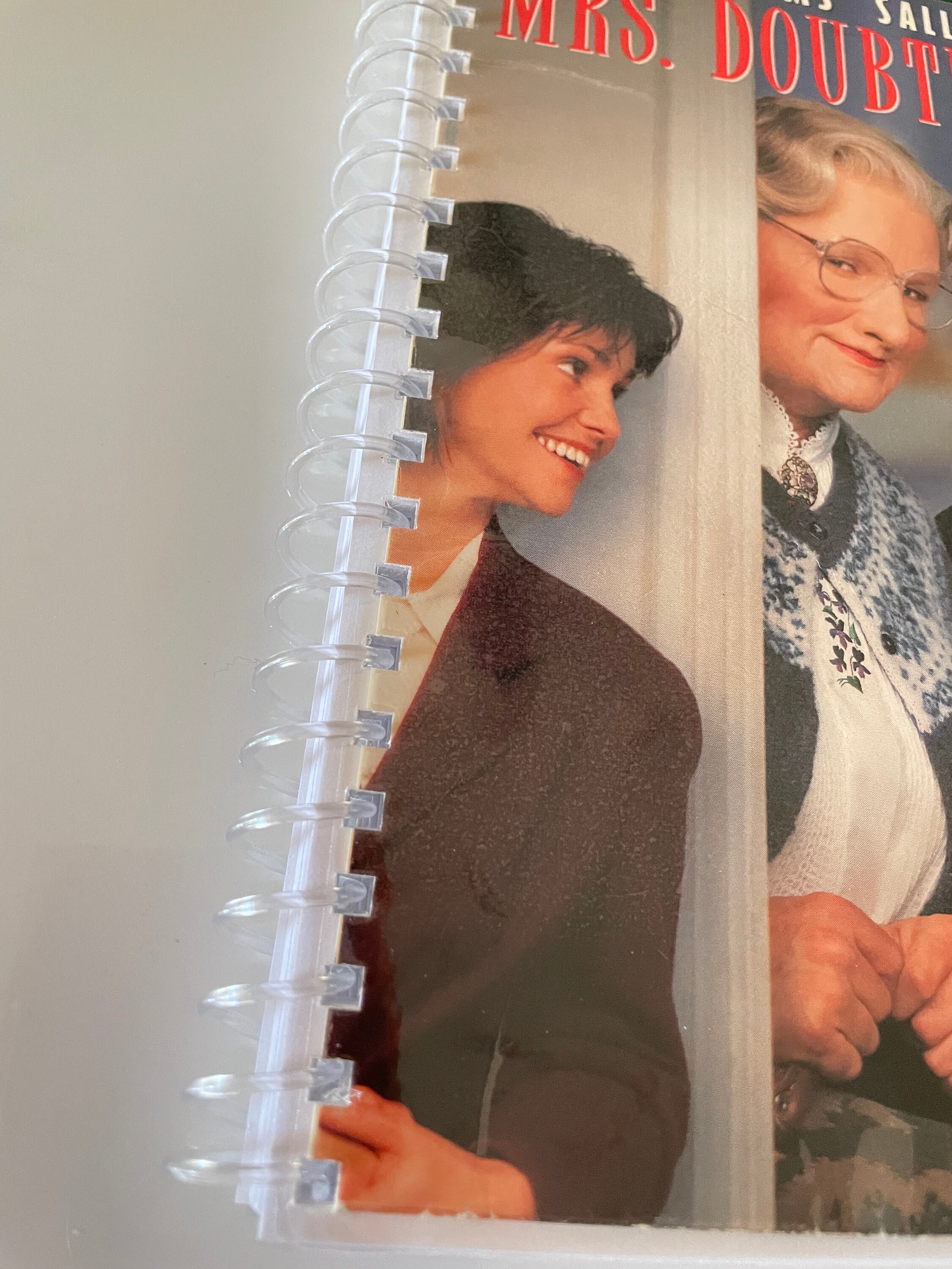 Mrs Doubtfire Movie 90s VHS Upcycled Spiral Bound Notebook Journal ...