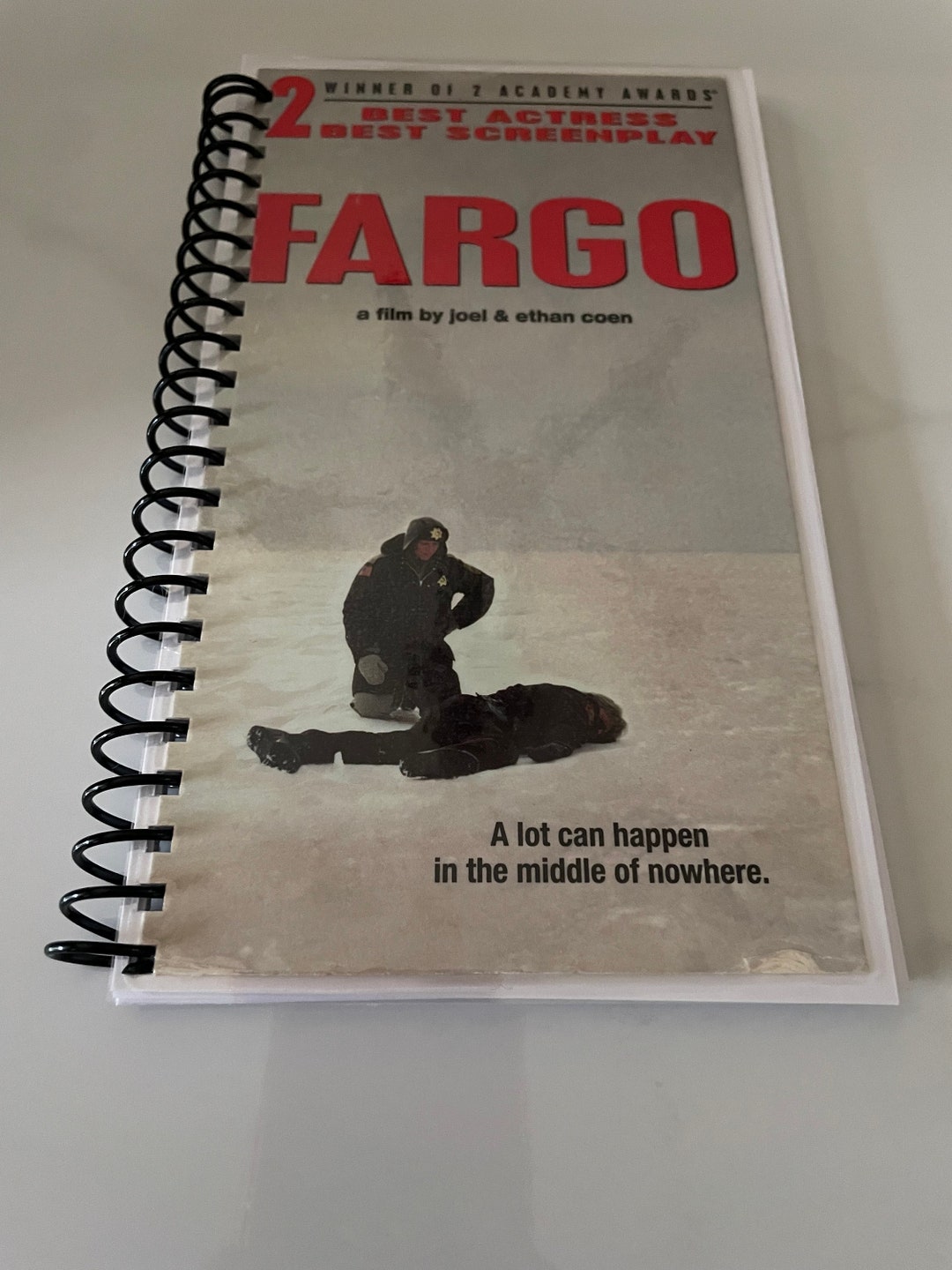 Fargo Movie 90s VHS Video Upcycled Spiral Bound Notebook Notepad ...