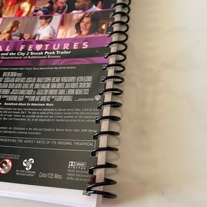 Valentines Day Movie DVD Upcycled Spiral Bound Notebook Journal Vintage Gift Ideas Taylor Swift image 8