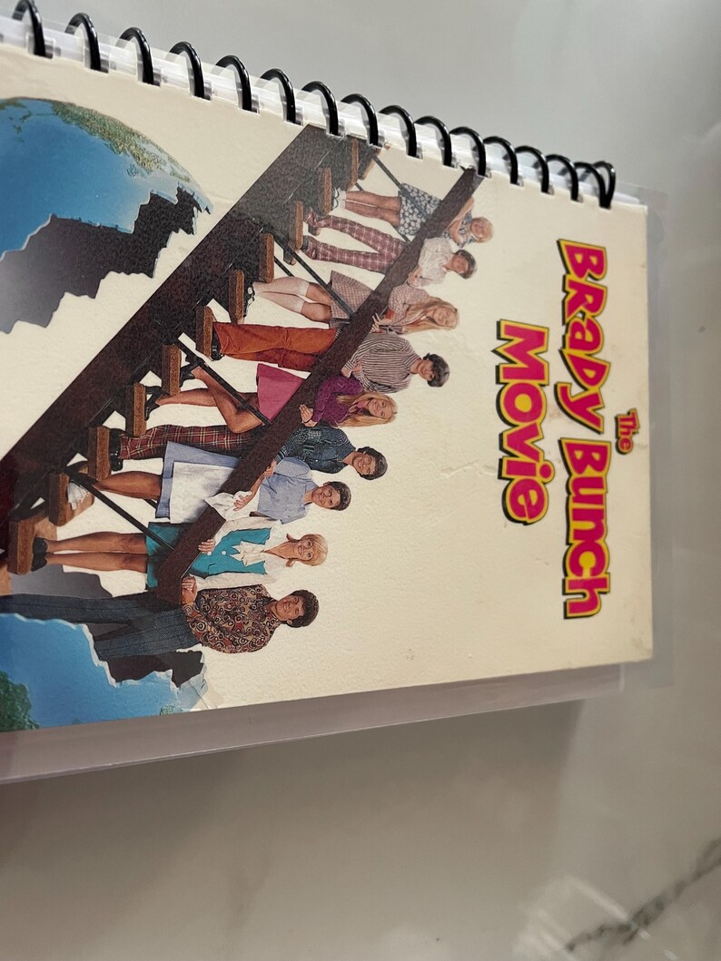 The Brady Bunch Movie VHS Video Upcycled Spiral Bound Notebook Notepad ...
