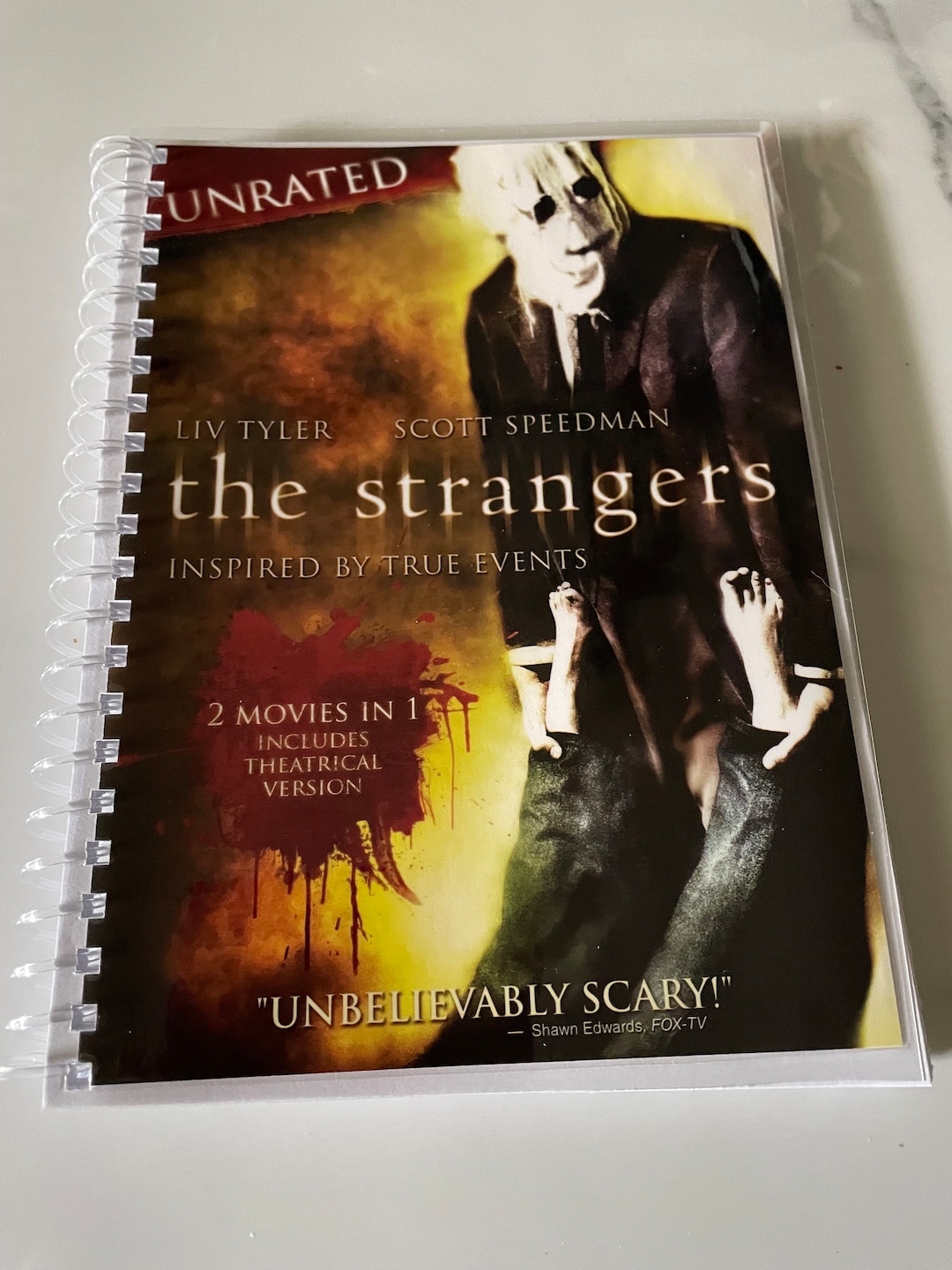 The Strangers Movie DVD Upcycled Spiral Bound Notebook Journal Notepad ...