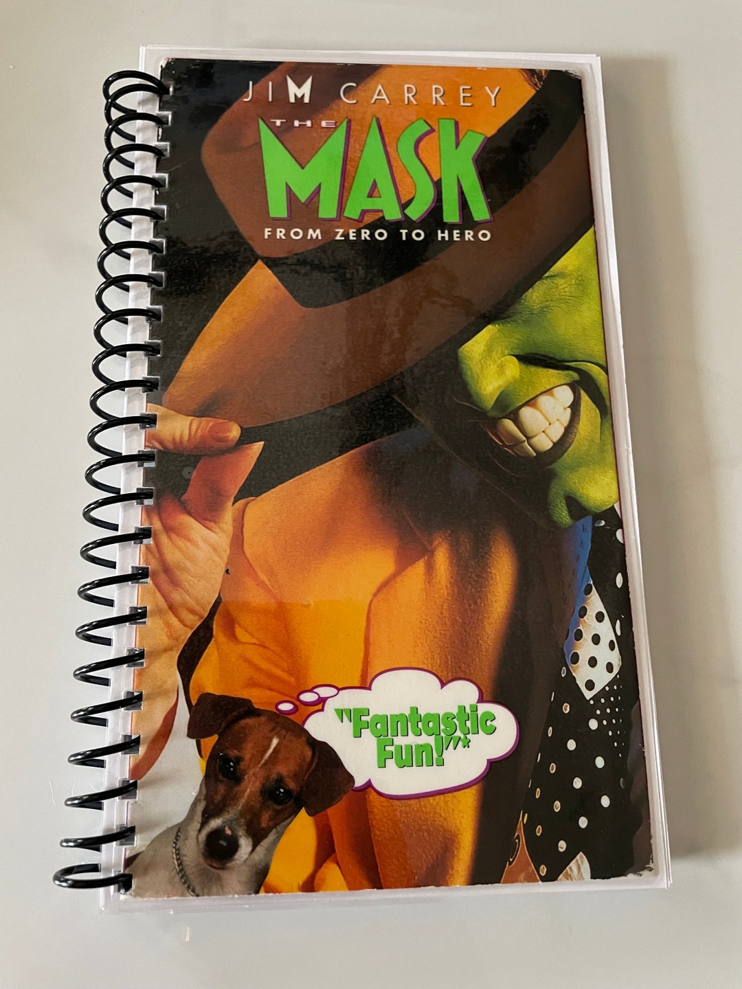 The Mask 90s Movie VHS Upcycled Spiral Bound Notebook Journal Vintage ...