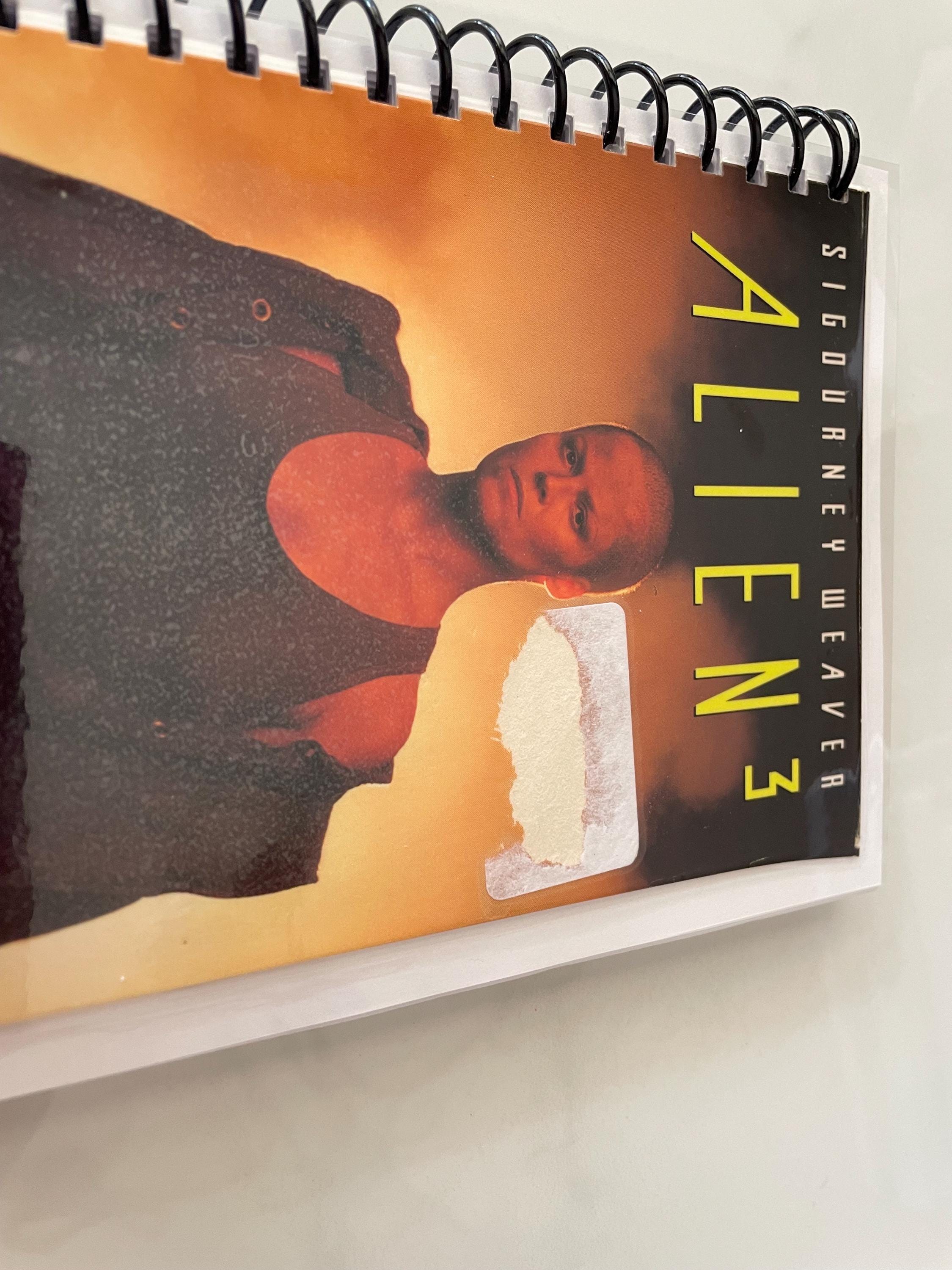 90s Alien 3 Movie VHS Video Upcycled Spiral Bound Notebook Notepad ...