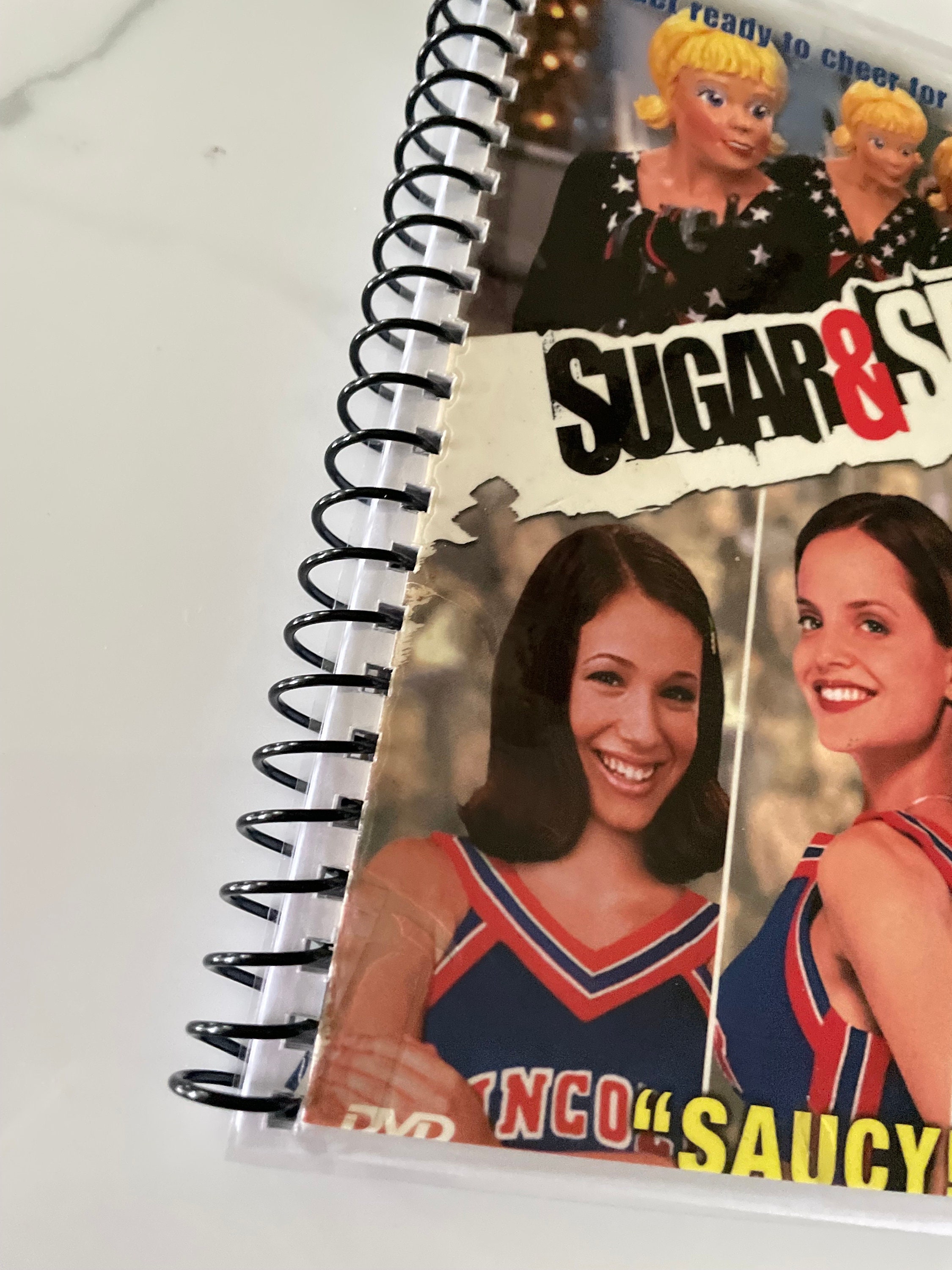 Sugar & Spice Movie DVD Upcycled Spiral Bound Notebook Vintage