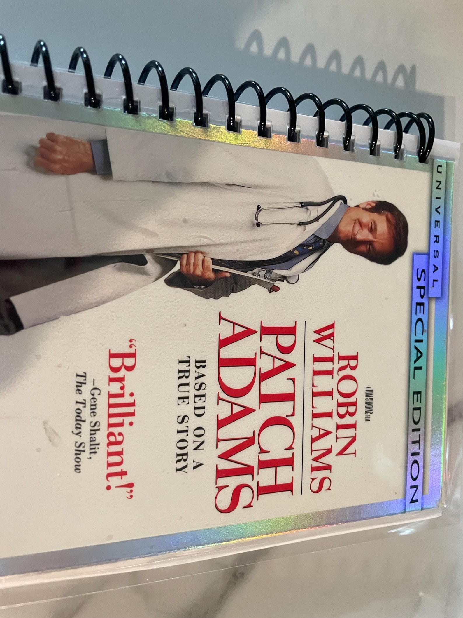 Patch Adams Movie VHS Video Upcycled Spiral Bound Notebook Notepad ...