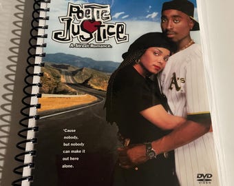 Poetic Justice Movie DVD Upcycled Spiral Bound Notebook Journal