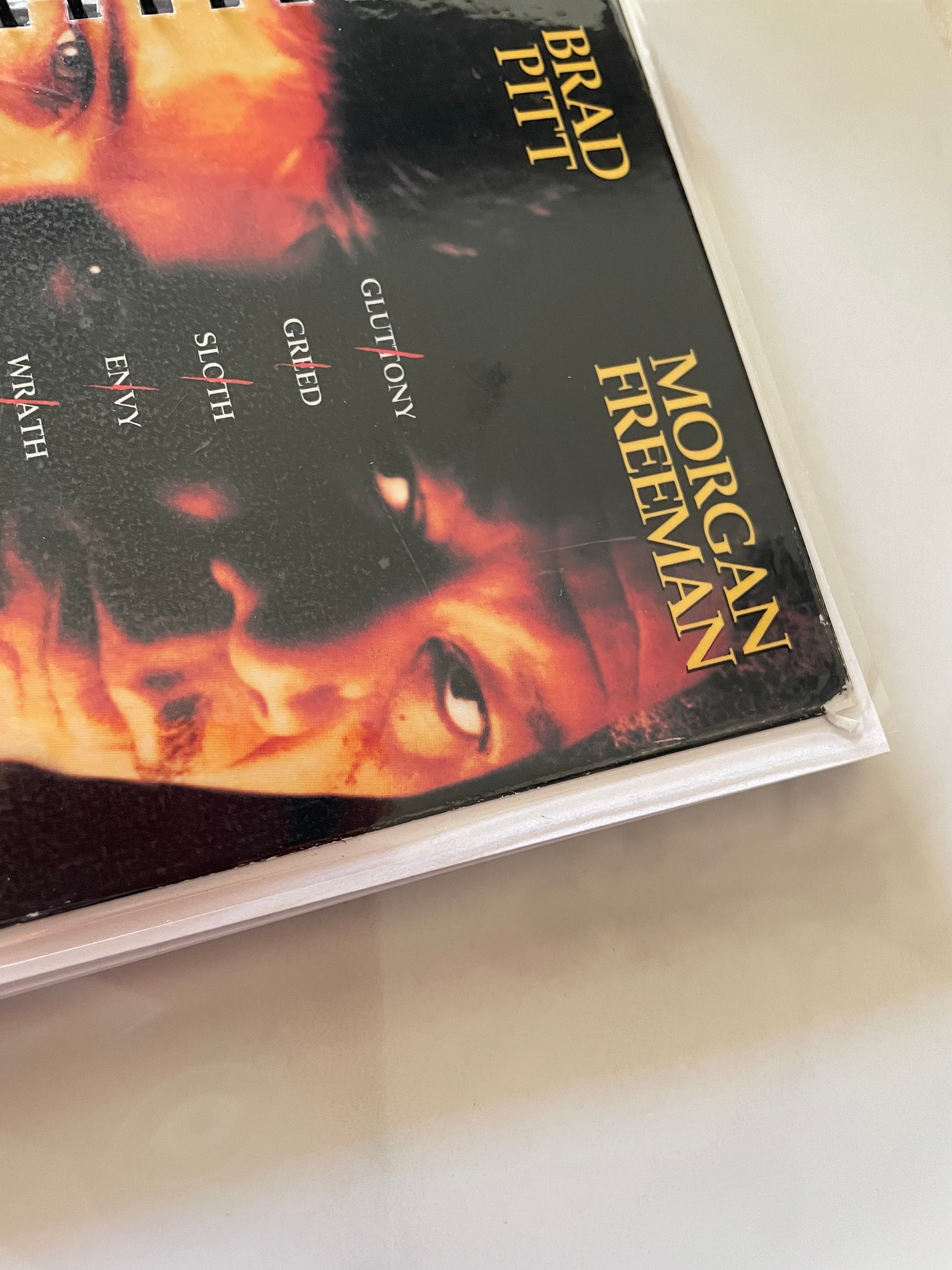 90s Seven Movie VHS Upcycled Spiral Bound Notebook Journal Vintage ...